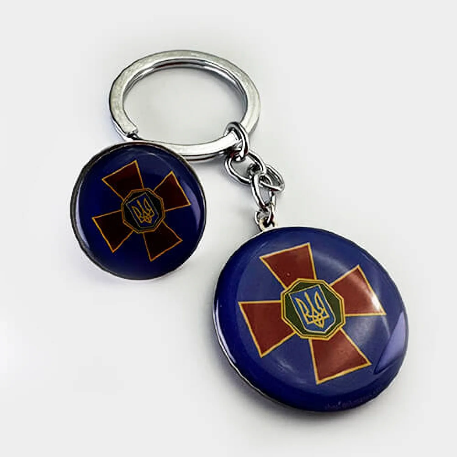 Набір значок+брелок коло НГУ