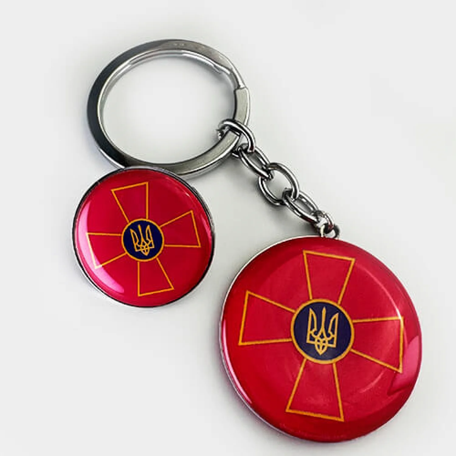 Набор значок+брелок круг ВСУ