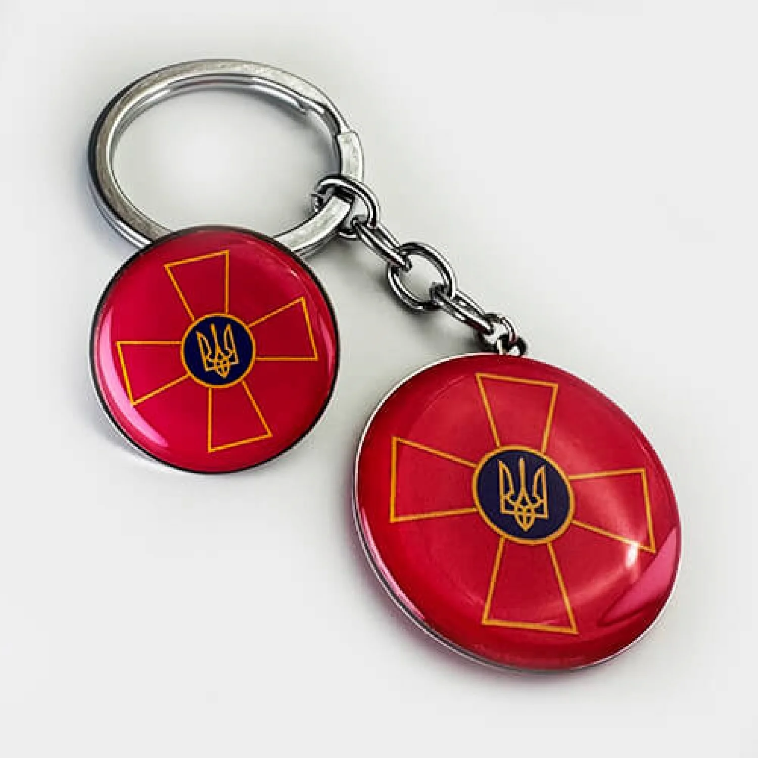 Набор значок+брелок круг ВСУ