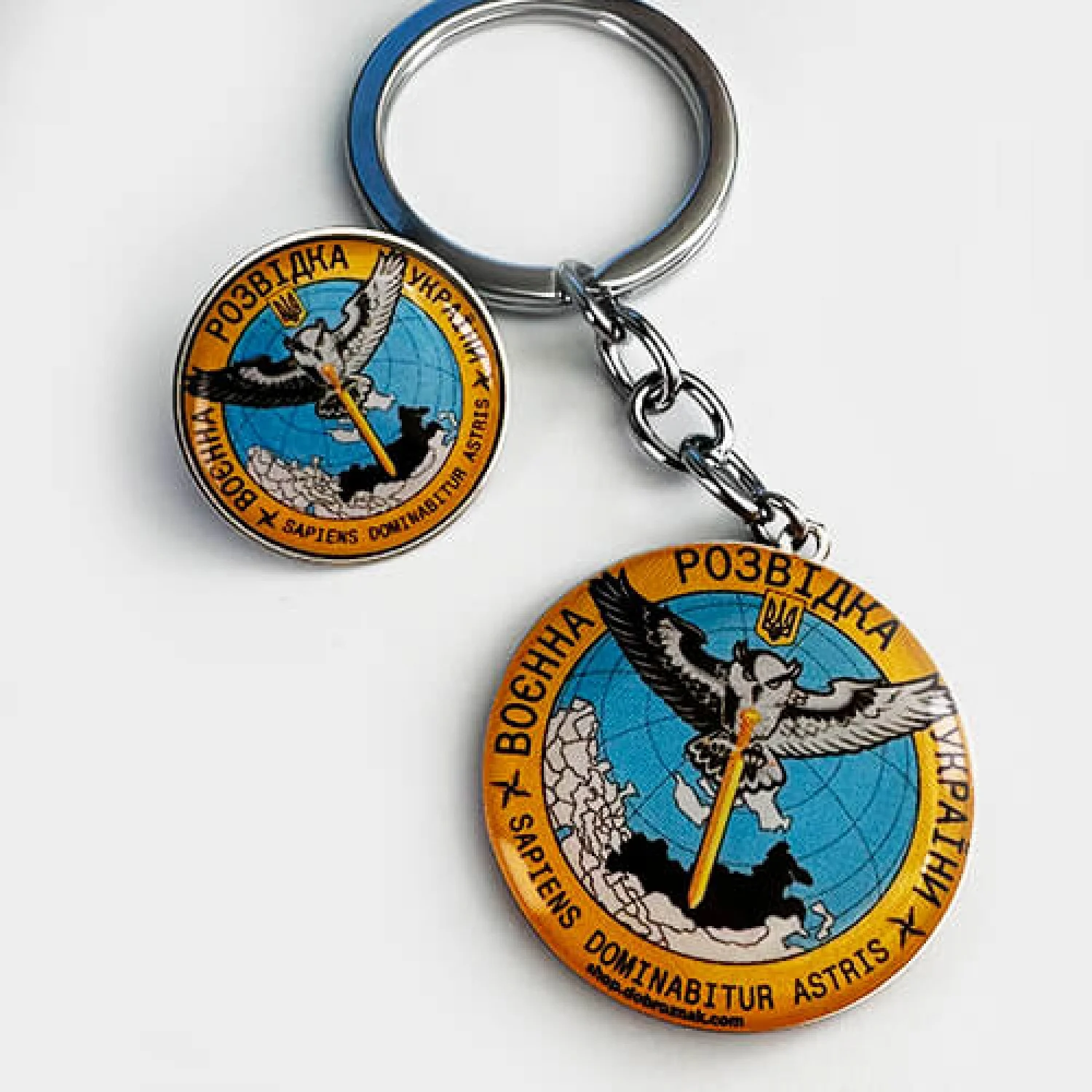 Набір значок+брелок коло ВРУ