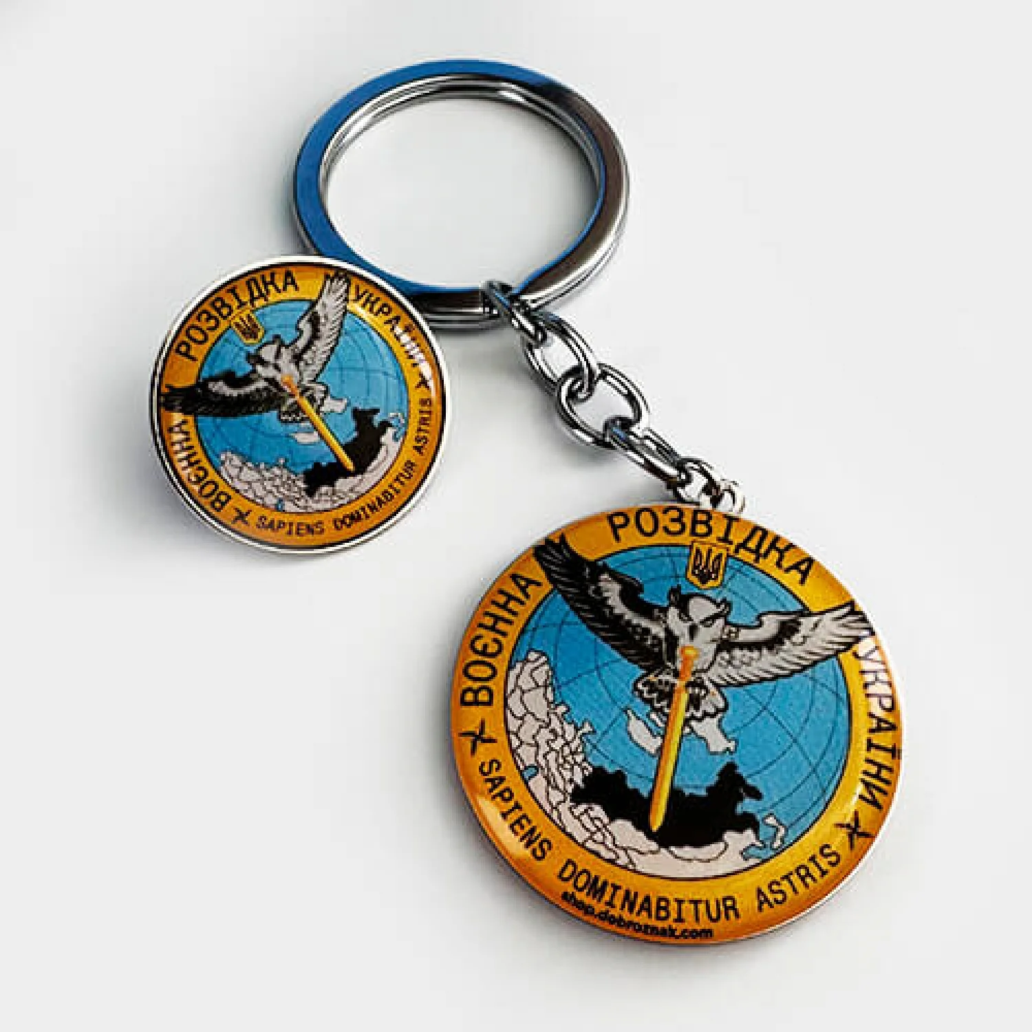 Набір значок+брелок коло ВРУ