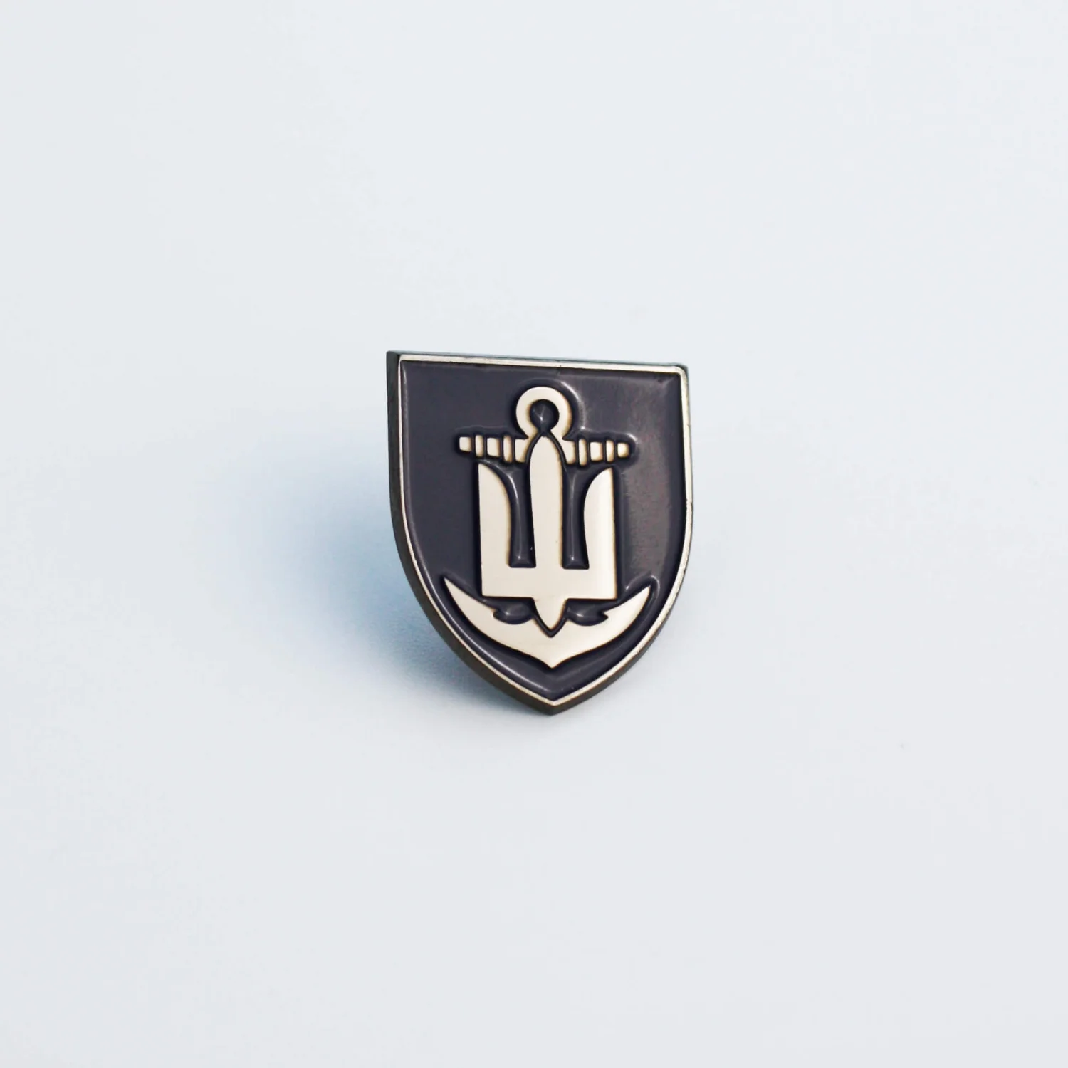 Значок ВМС ЗСУ Ескадра чорний нікель