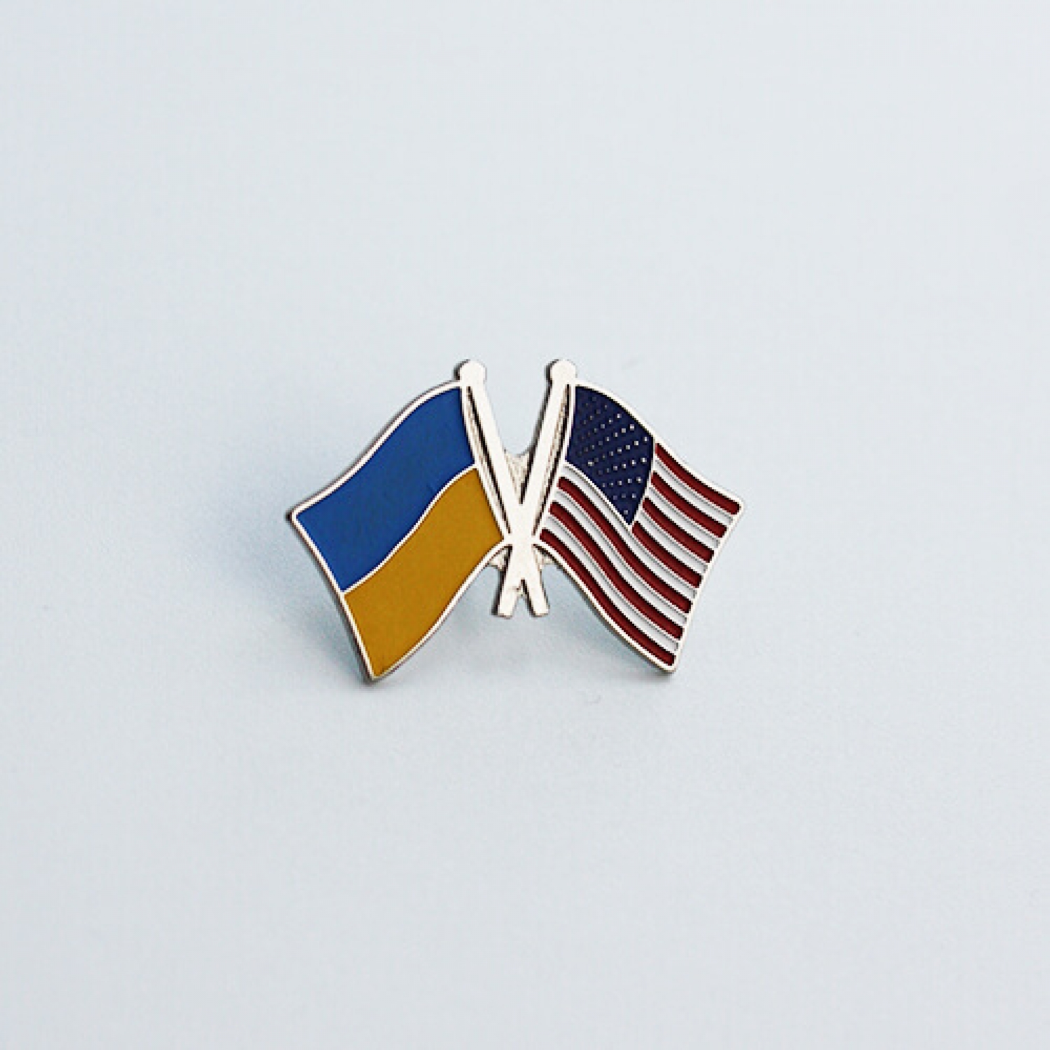 Значок Прапори України / США