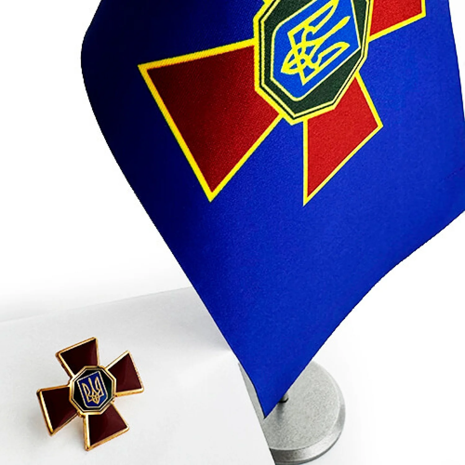 Набір Прапорець + Значок Національної гвардії України