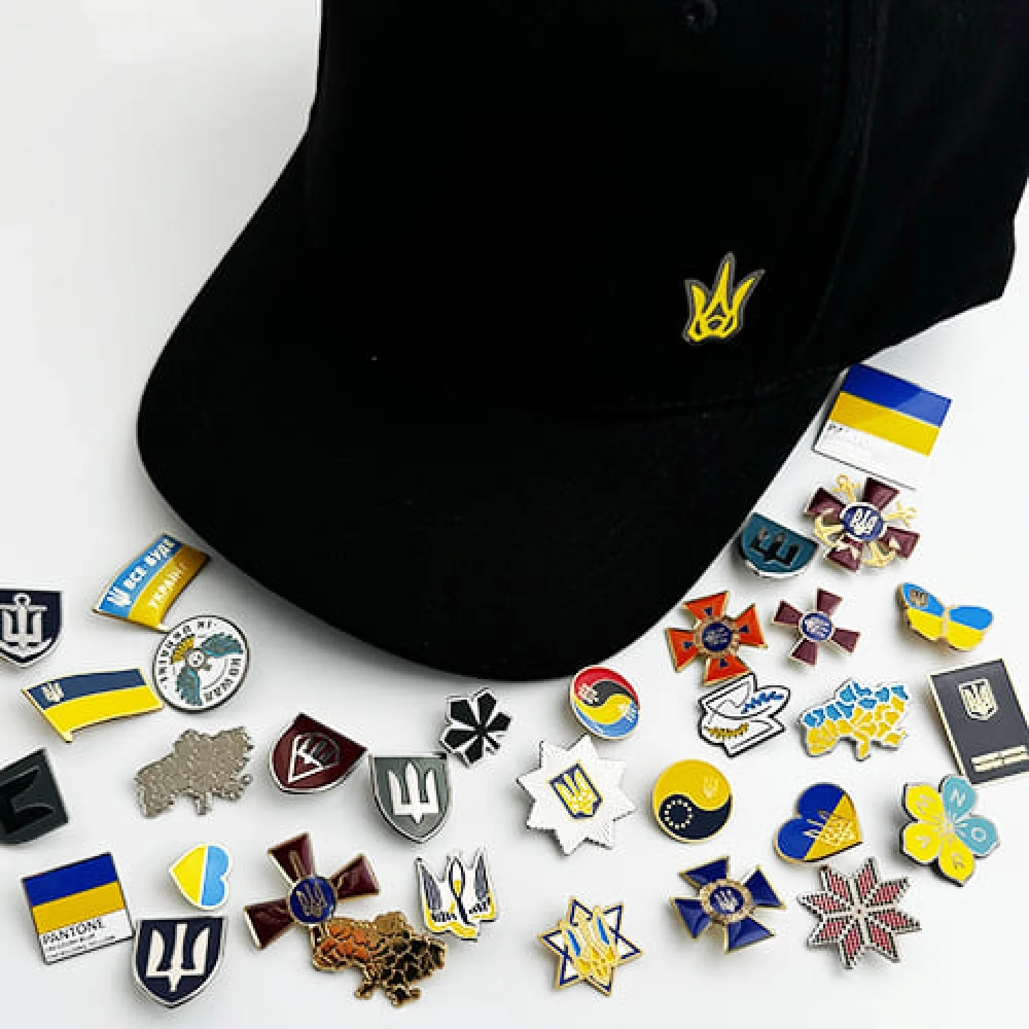 Значок на кнопці на бейсболку Емблема Військово-морських сил України