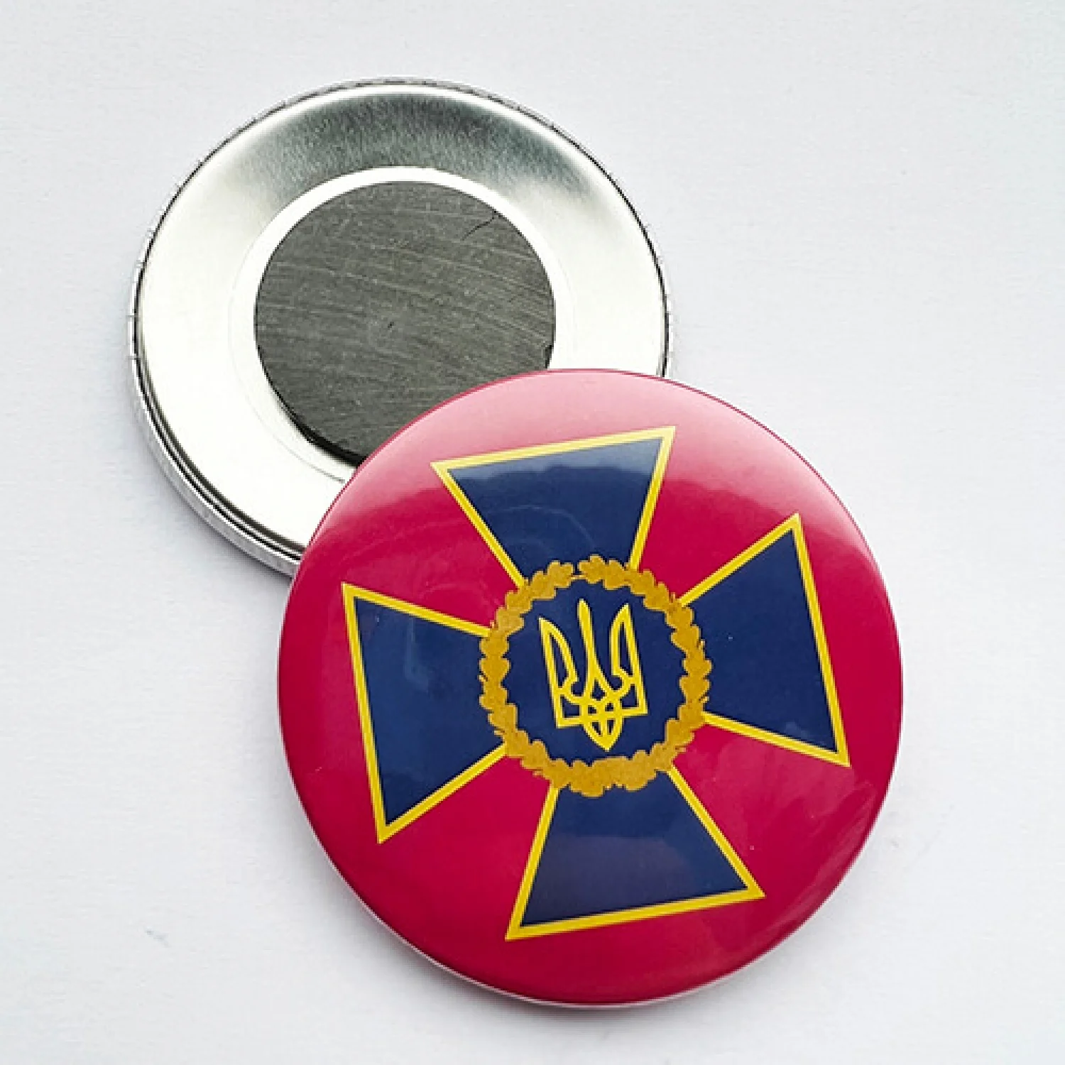 Магніт закатний Служби безпеки України 56 мм