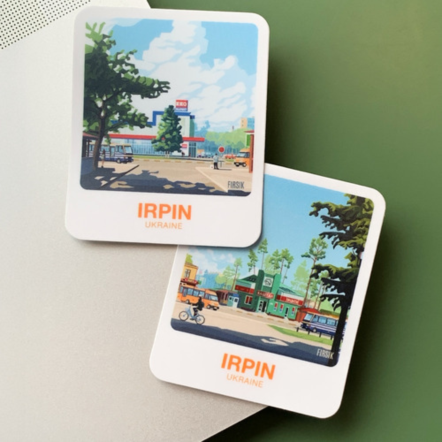 Стікер-палароїд "Ірпінь. Каштан"