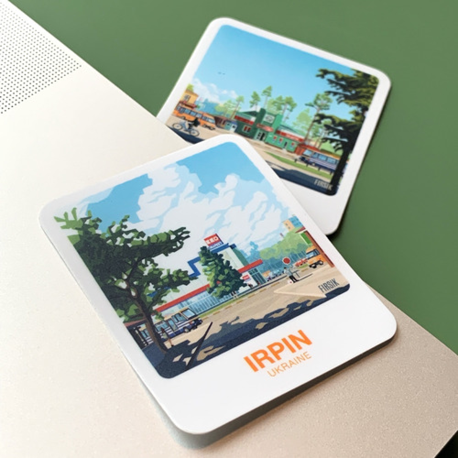 Стікер-палароїд "Ірпінь. Каштан"