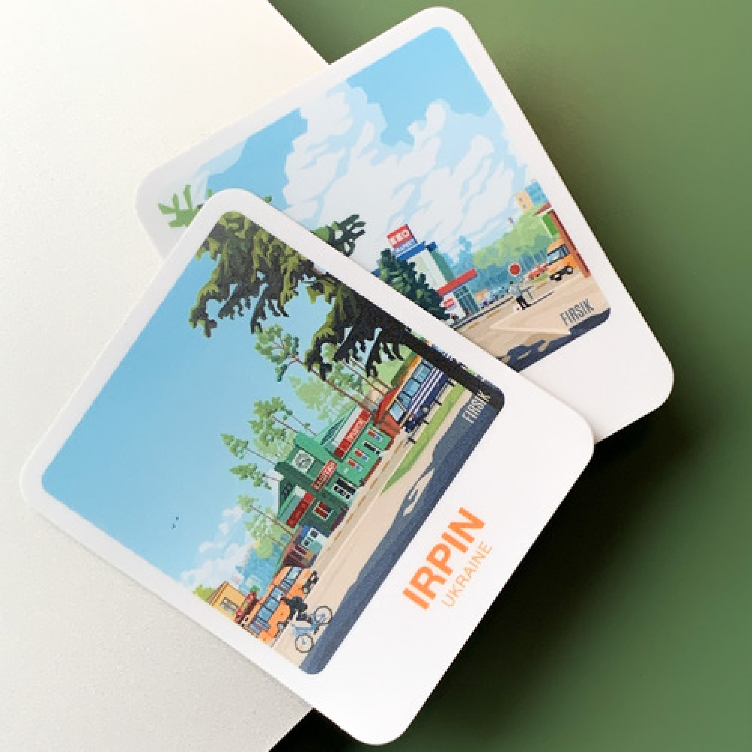 Стікер-палароїд "Ірпінь. Каштан"