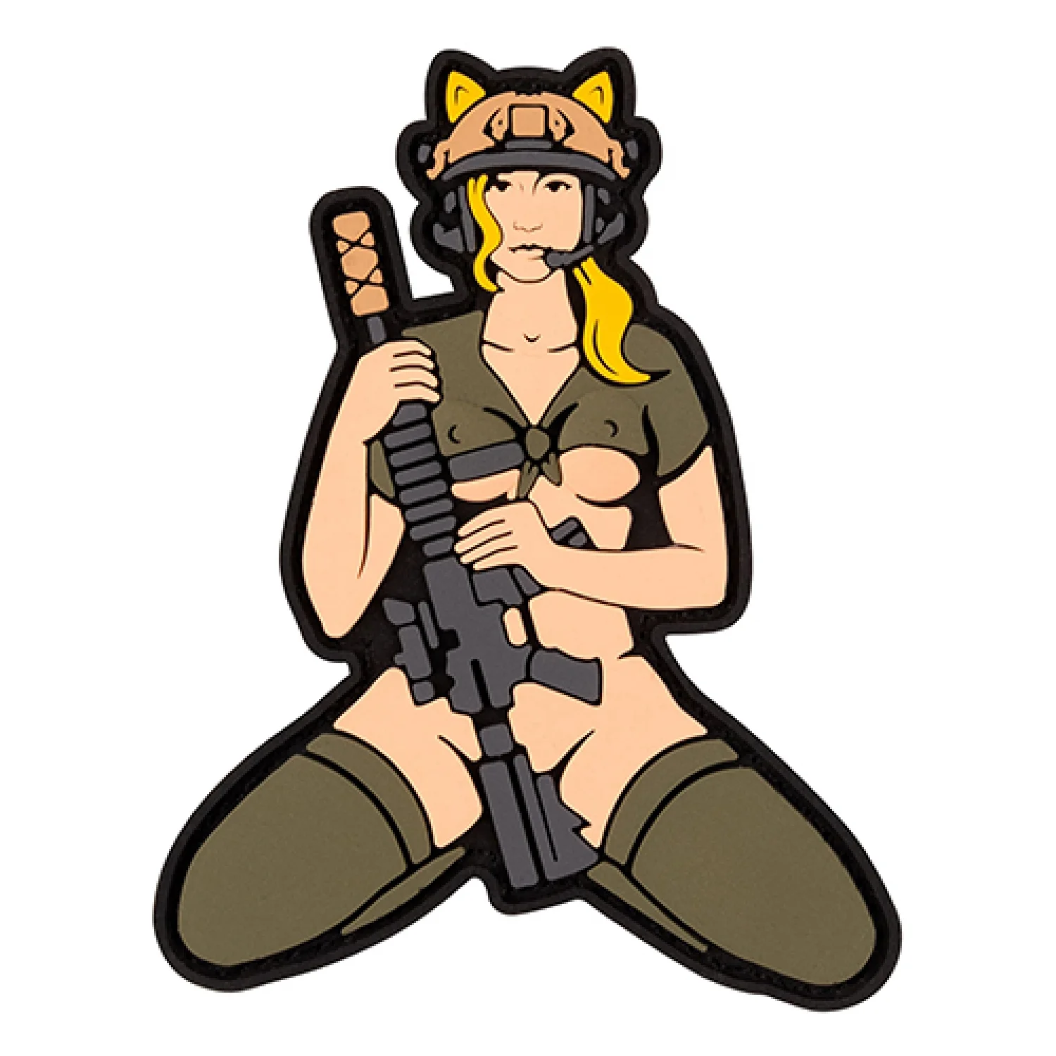 Патч/Шеврон Дівчина-кішка (білявка)