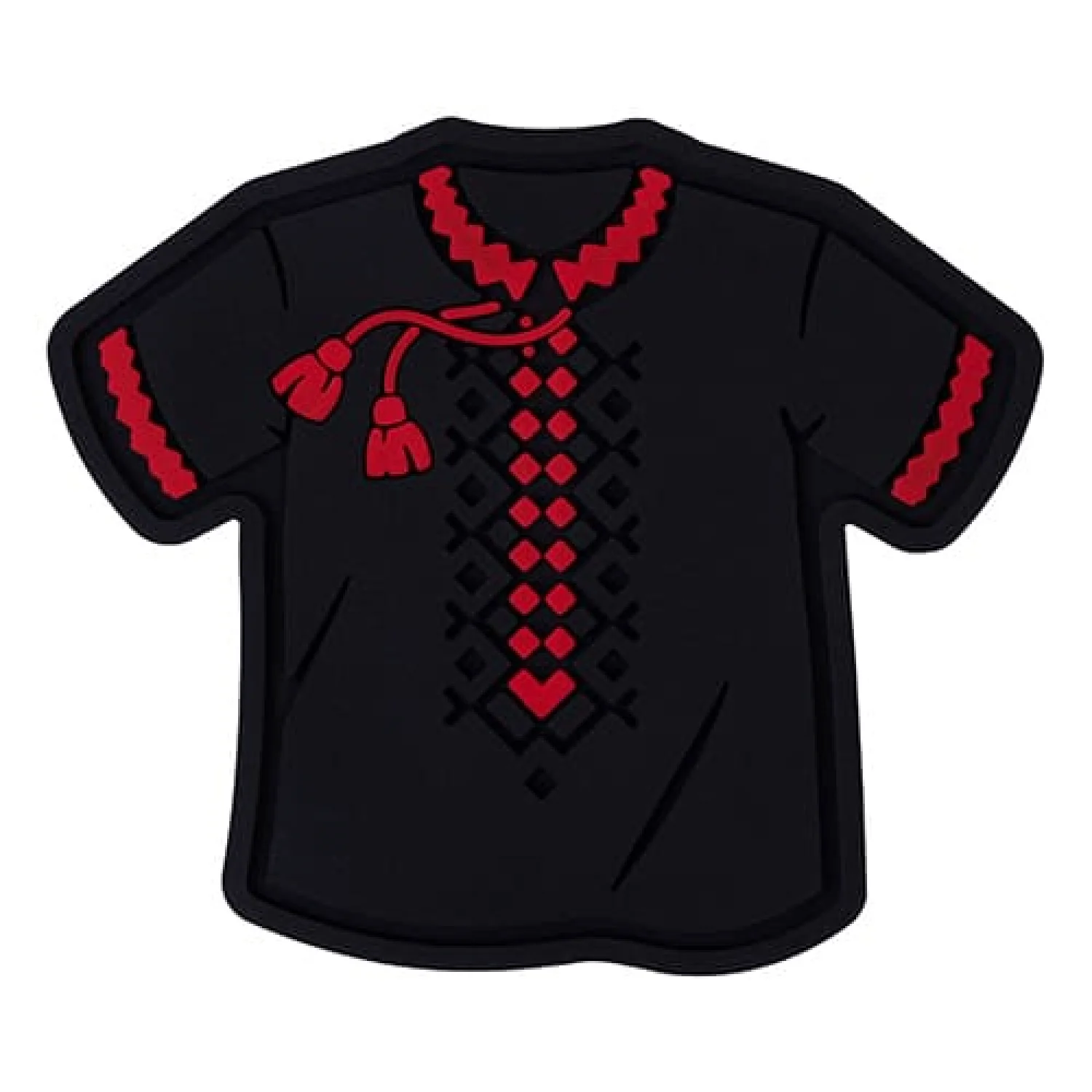 ПВХ Патч (шеврон) "Вишиванка" чорна