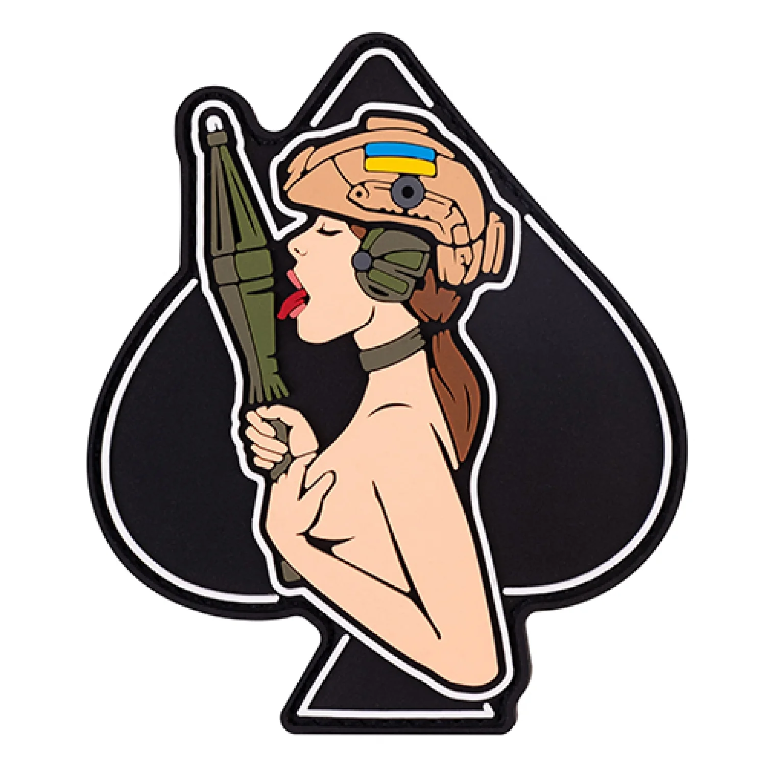 Патч/Шеврон Дівчина-піка (шатенка)