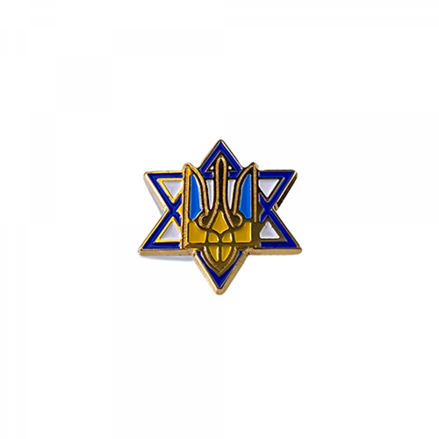 Значок Герб України на Зірці Давида