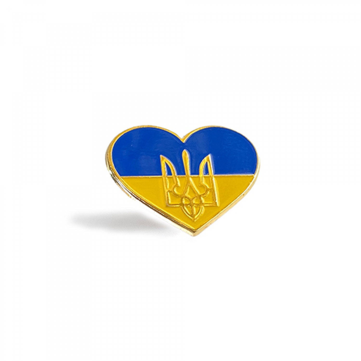 Значок Серце України з тризубом
