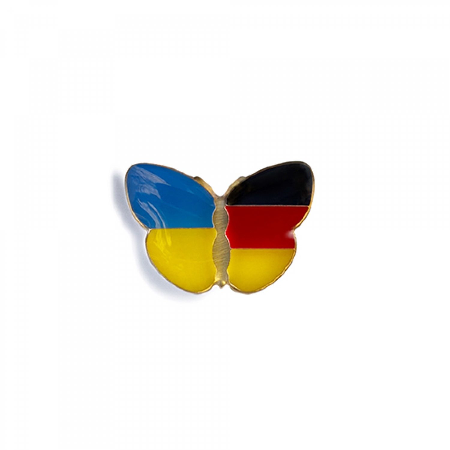 Значок Метелик прапори Україна / Німеччина