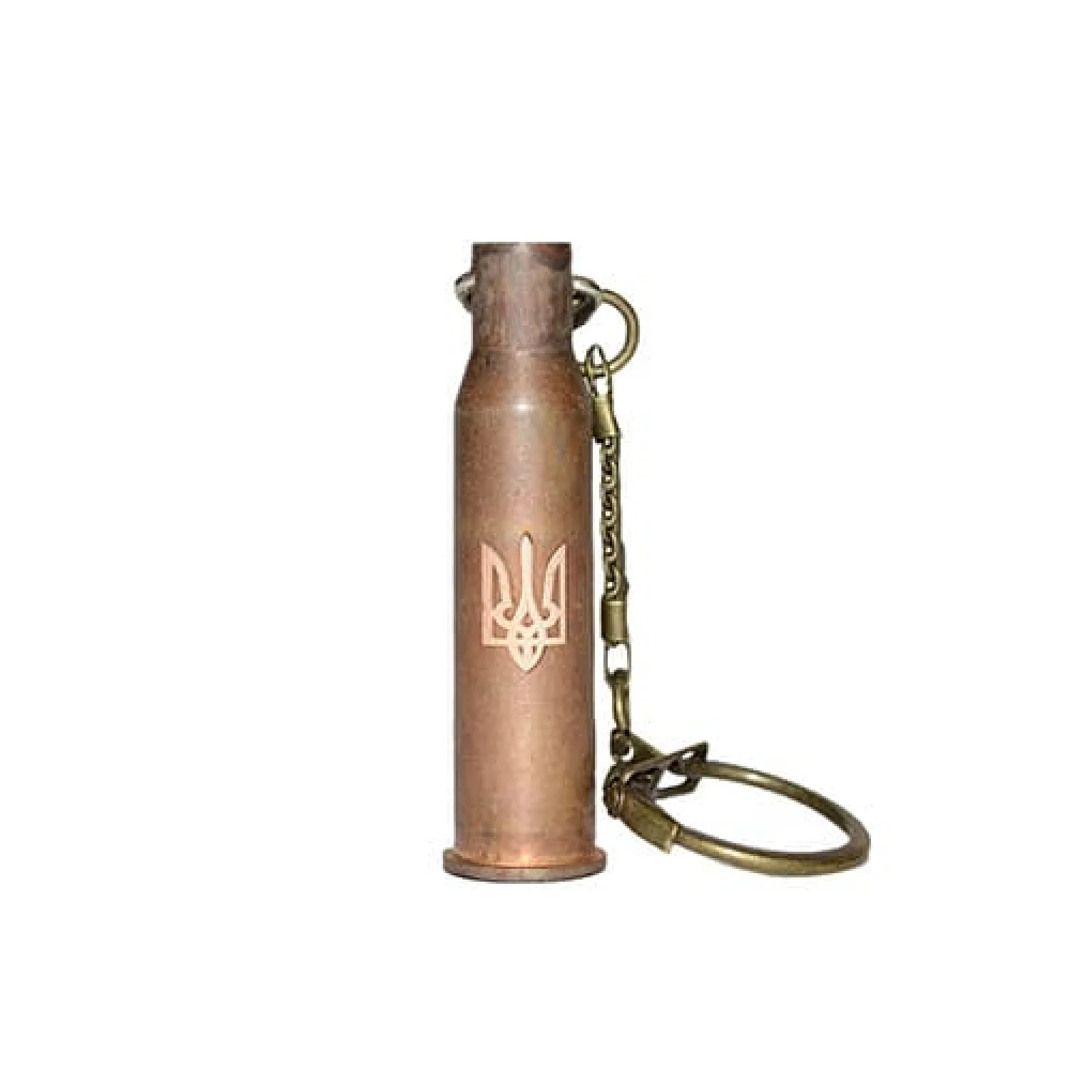 Брелок з відпрацьованої гільзи Тризуб