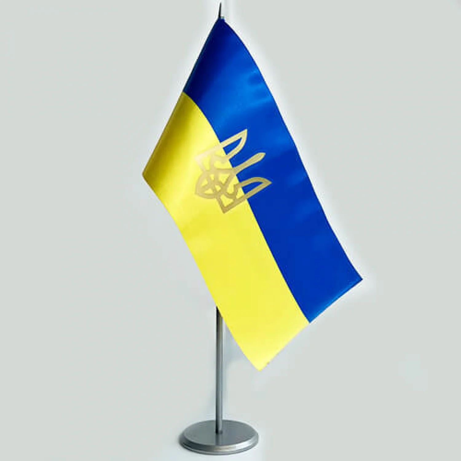 Набор Держатель + Флажок с Гербом (матовое золото)