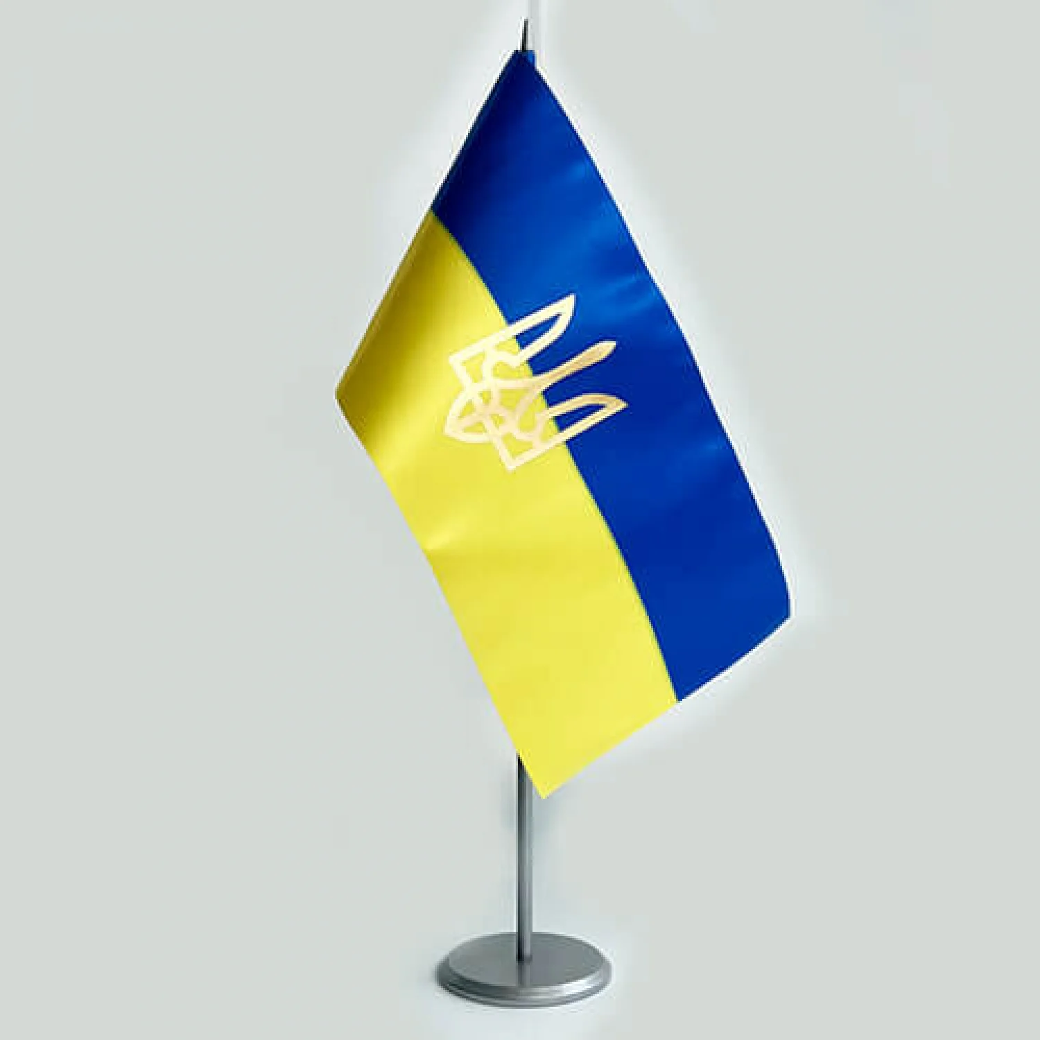 Набір Тримач + Прапорець з Гербом (глянцеве золото)