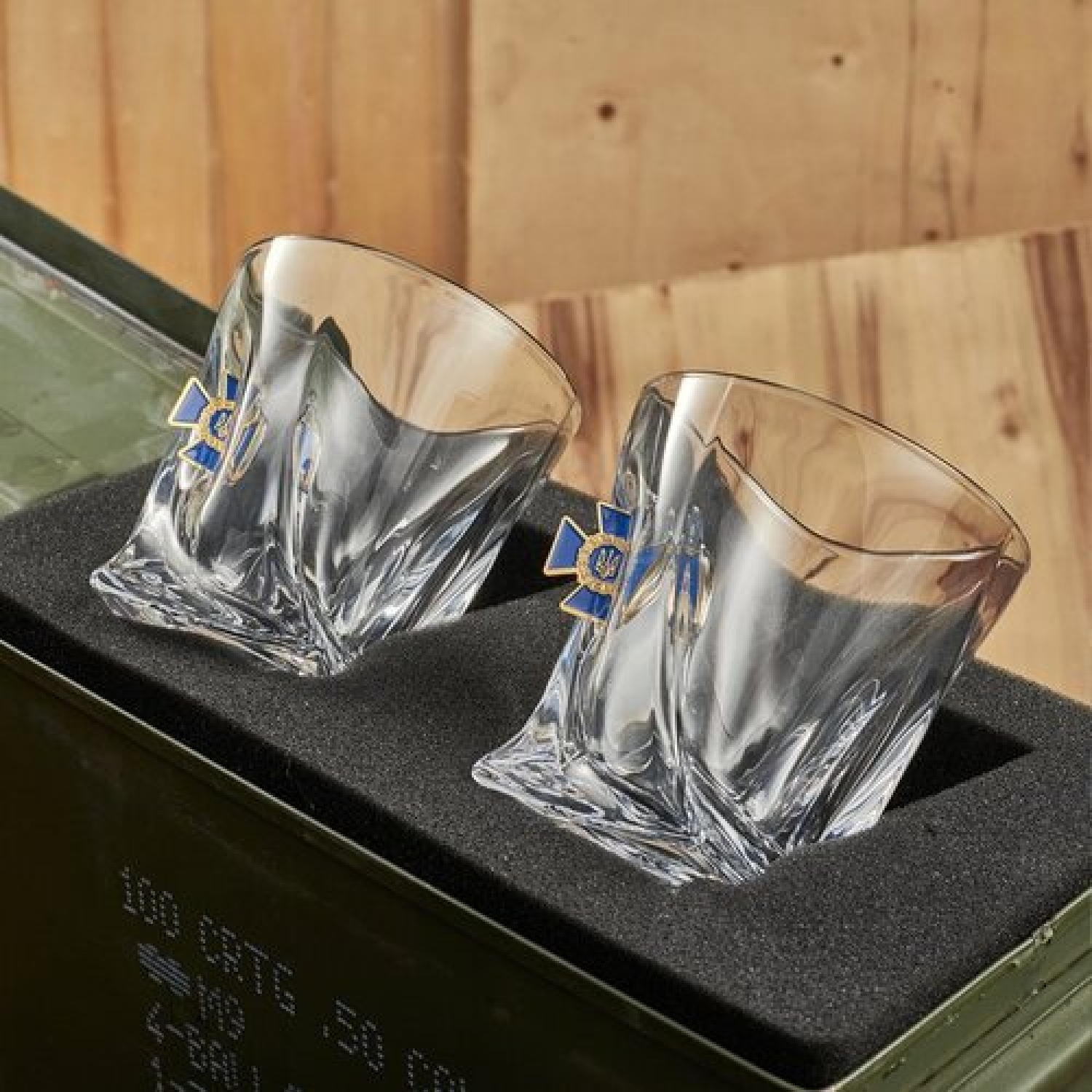 Набір БК маленький (кришталеві склянки СБУ)