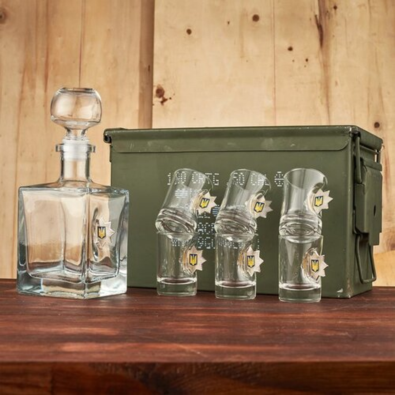 Набір БК маленький (графин+чарки Поліція)