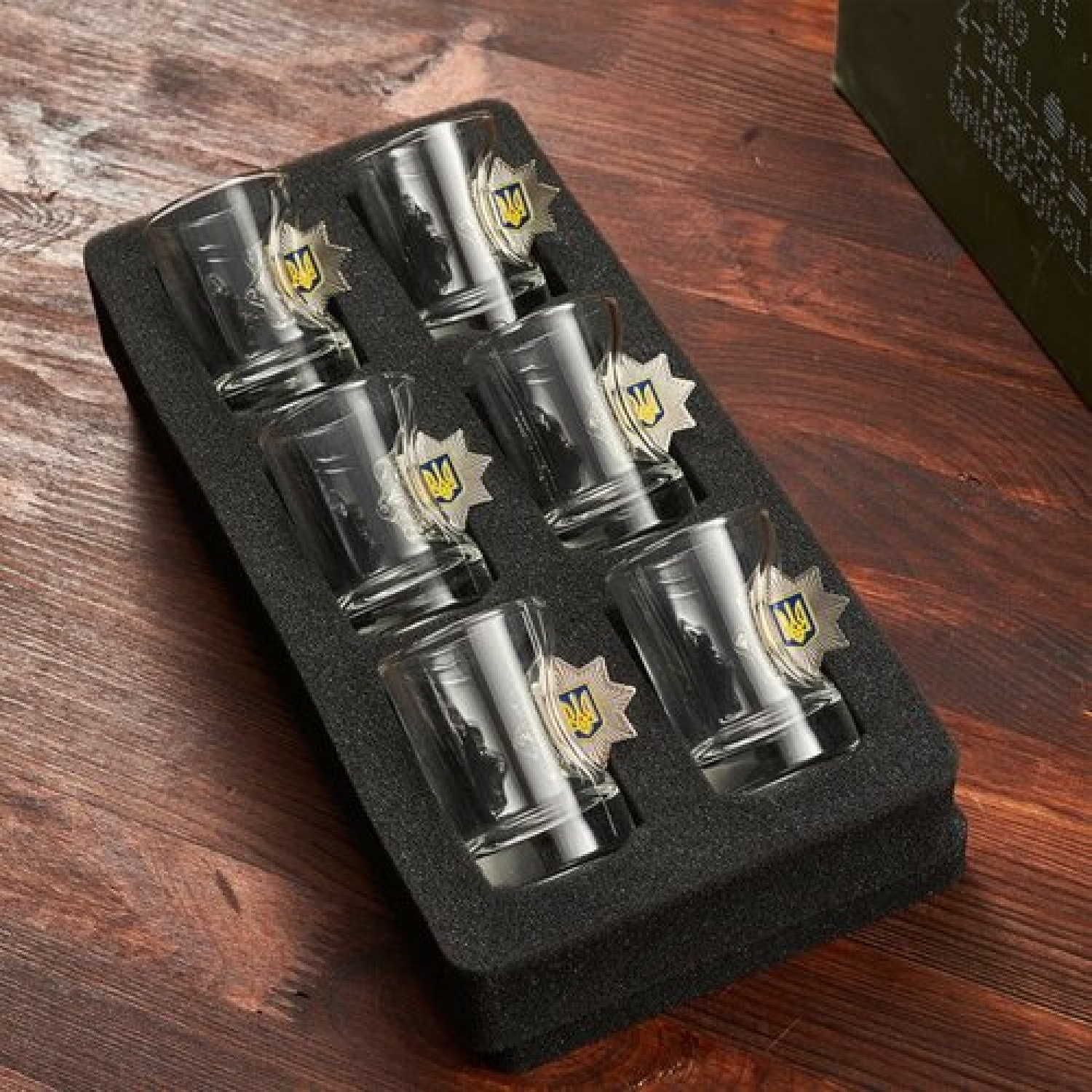 Набір БК маленький (графин+чарки Поліція)