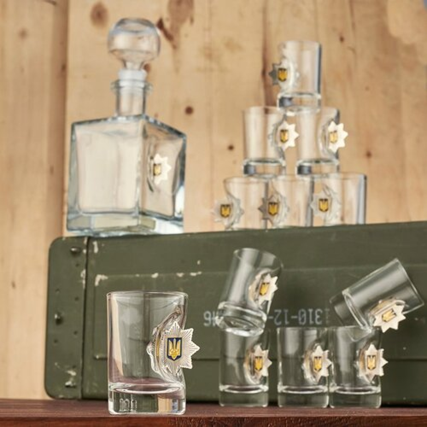 Набор БК большой (графин+рюмки Полиция)