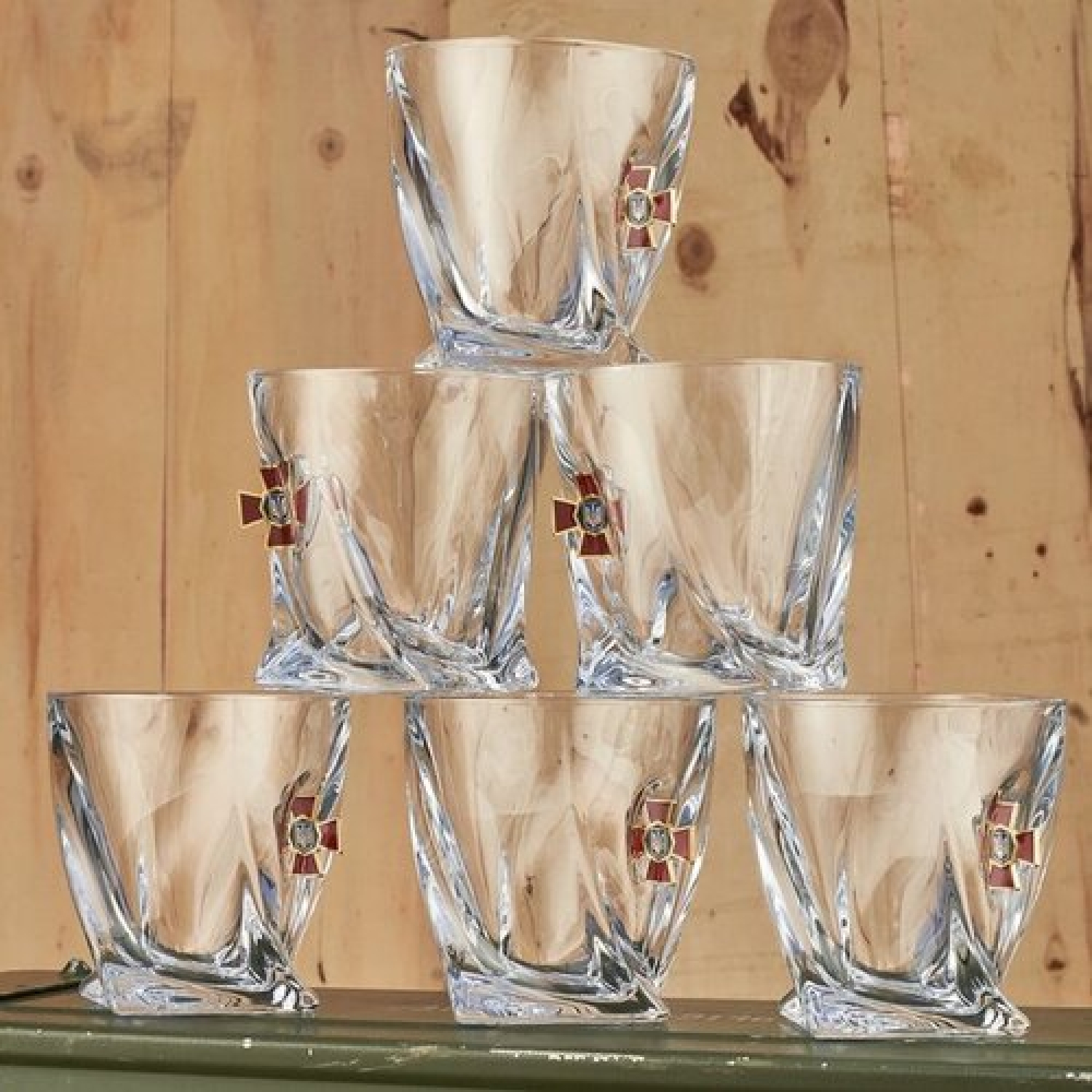 Набор БК большой (хрустальные стаканы Нац Гвардия)