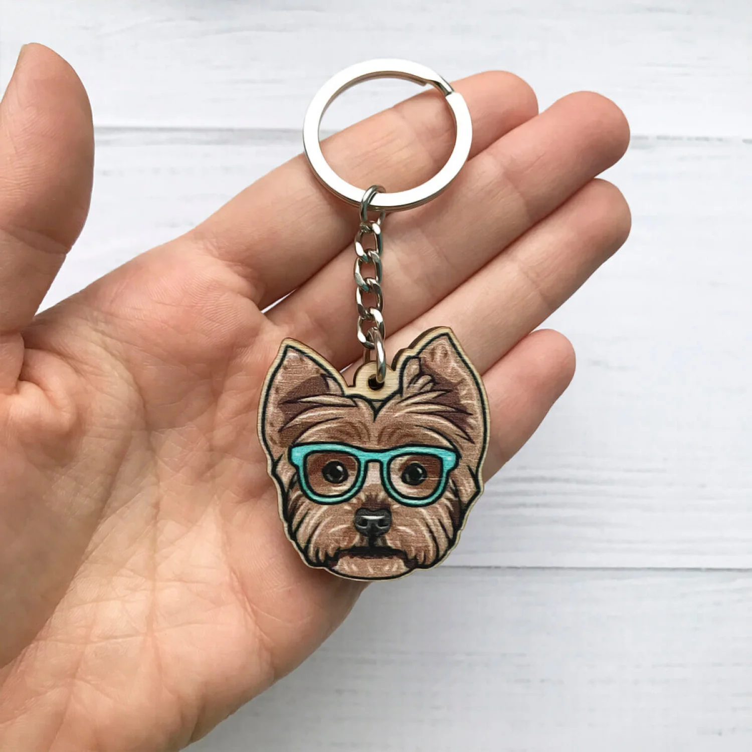 Брелок Пес в окулярах