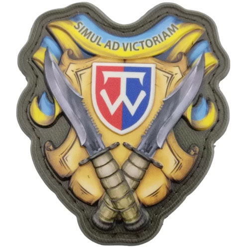 Шеврон Simul Ad Victoriam 58 ОМПБр об'ємний - купити в Україні