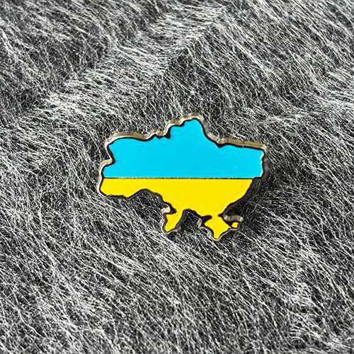 Значок України Жовно-блакитний