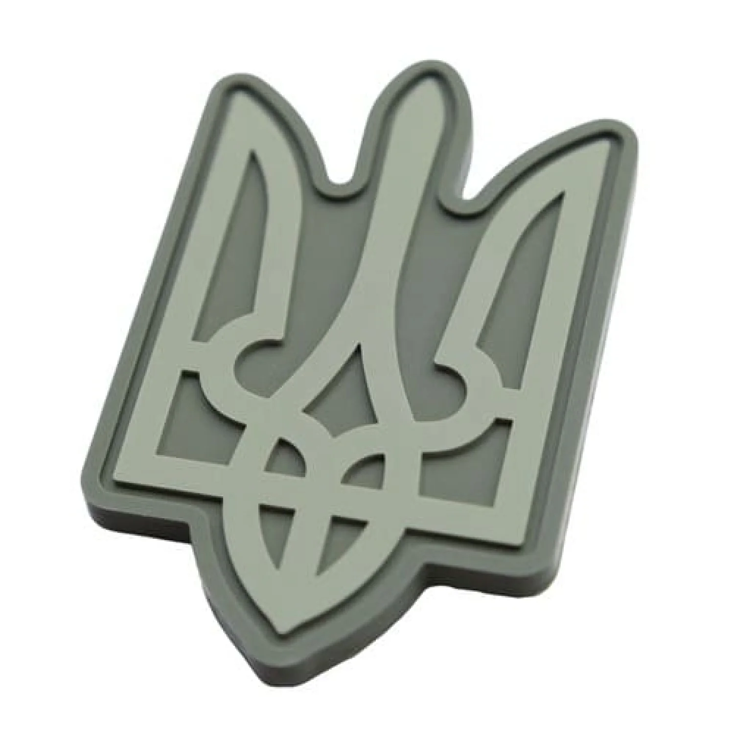 ПВХ Патч (шеврон) "Герб" фігурний олива