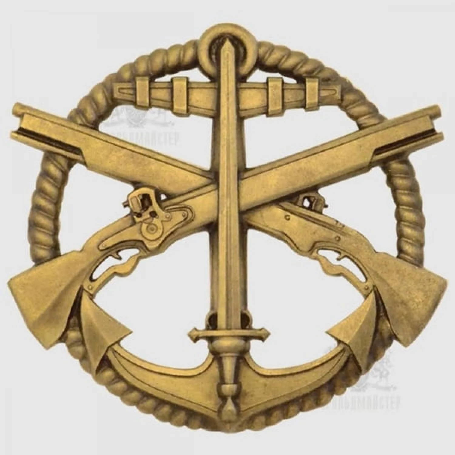 Беретний знак Морська Піхота (незатверджений варіант)