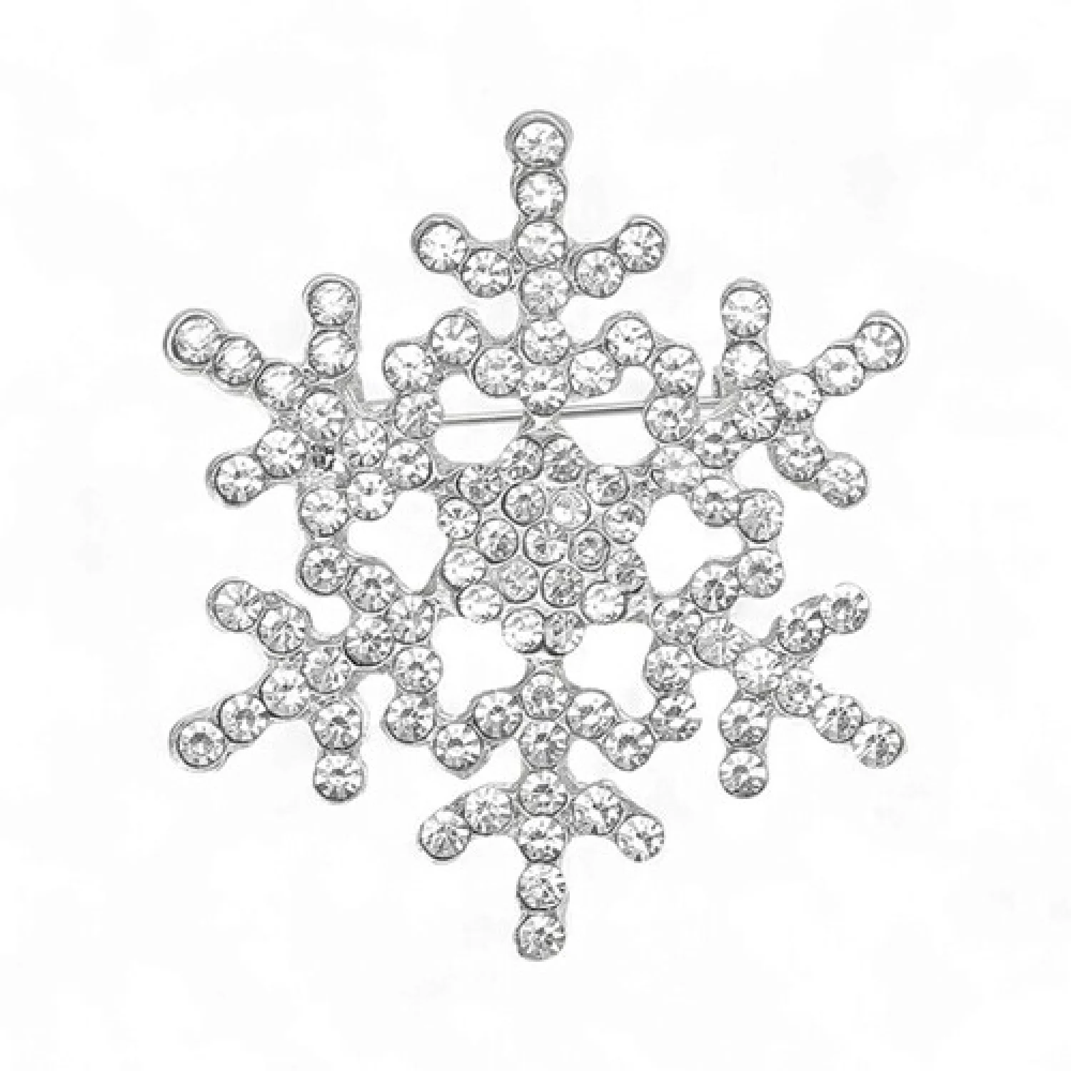 Брошь Снежинка новогодняя #5