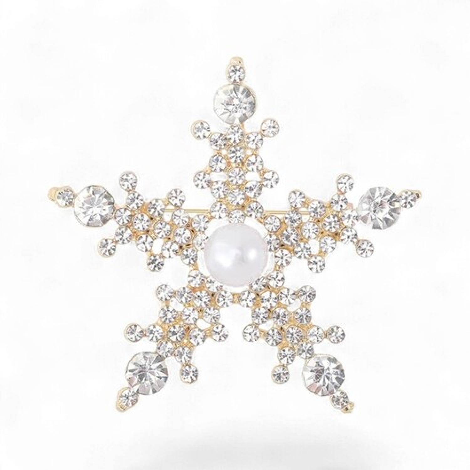 Брош Сніжинка новорічна #22