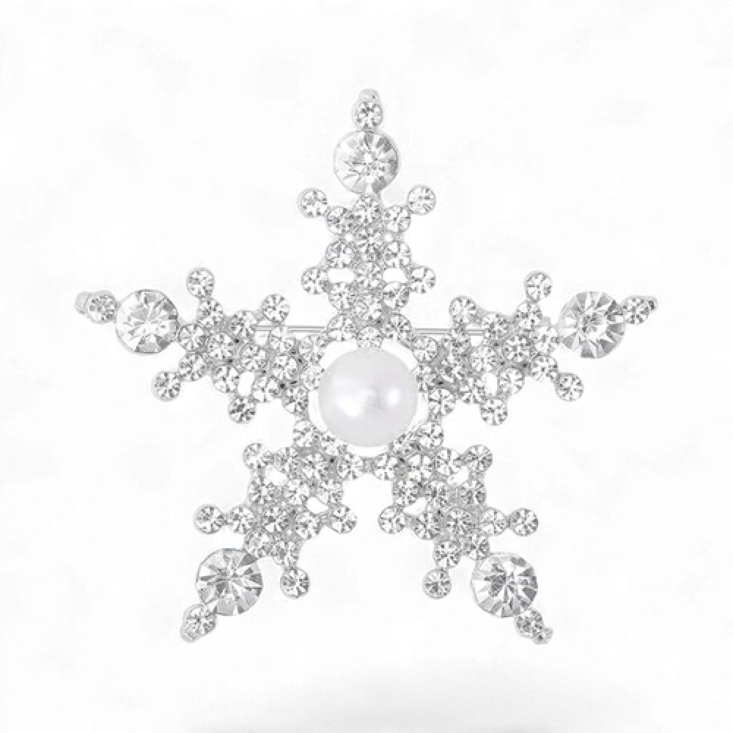 Брош Сніжинка новорічна #23