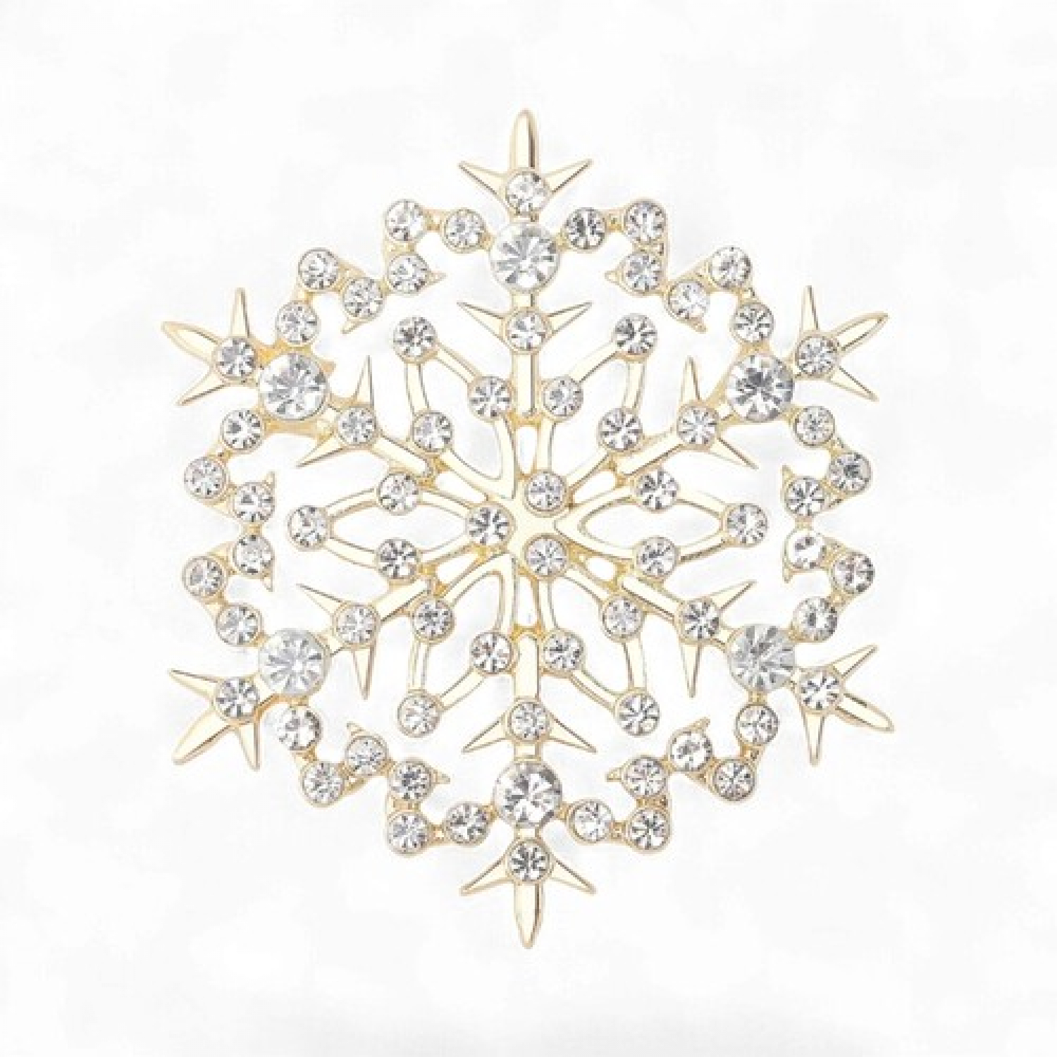 Брош Сніжинка новорічна #4