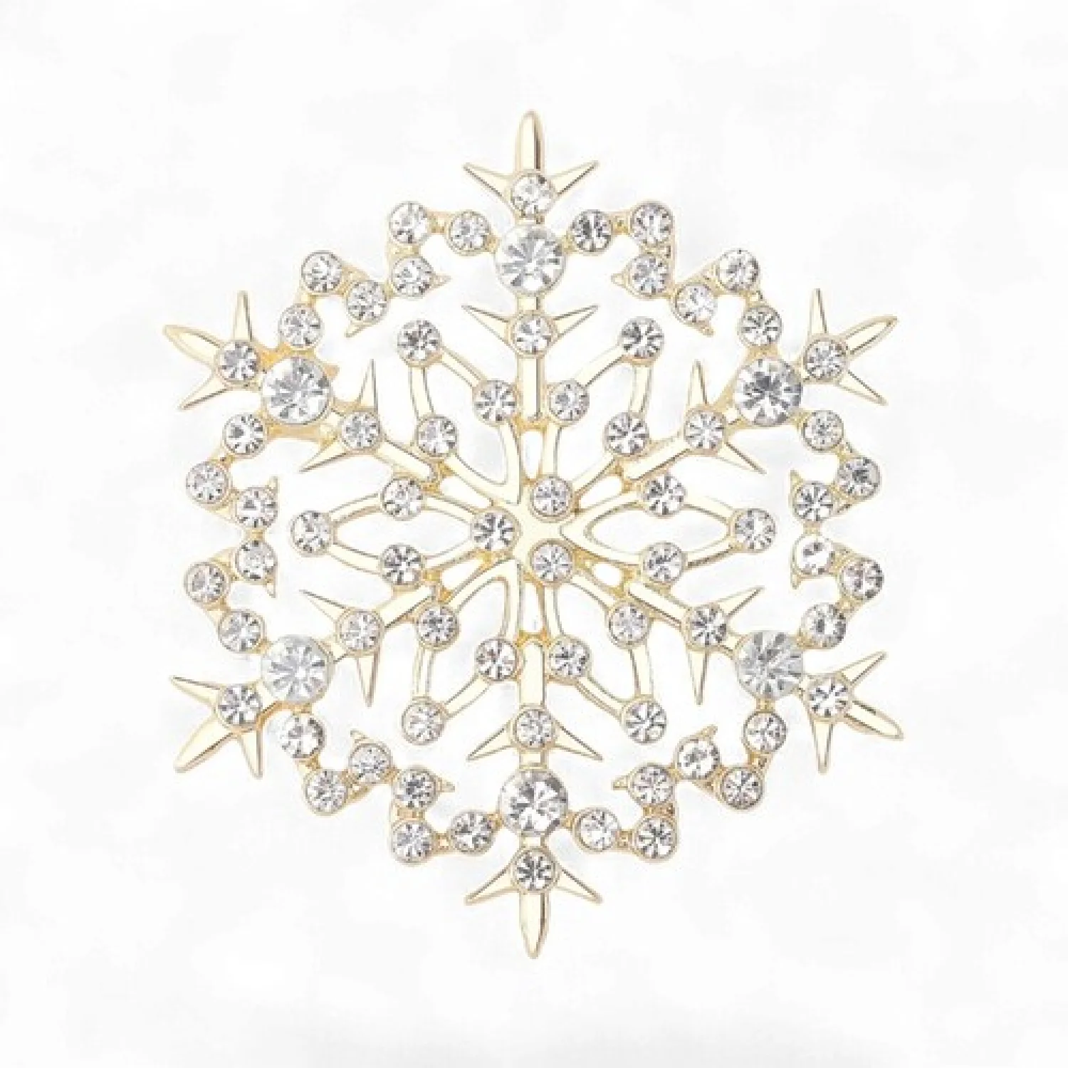 Брошь Снежинка новогодняя #4