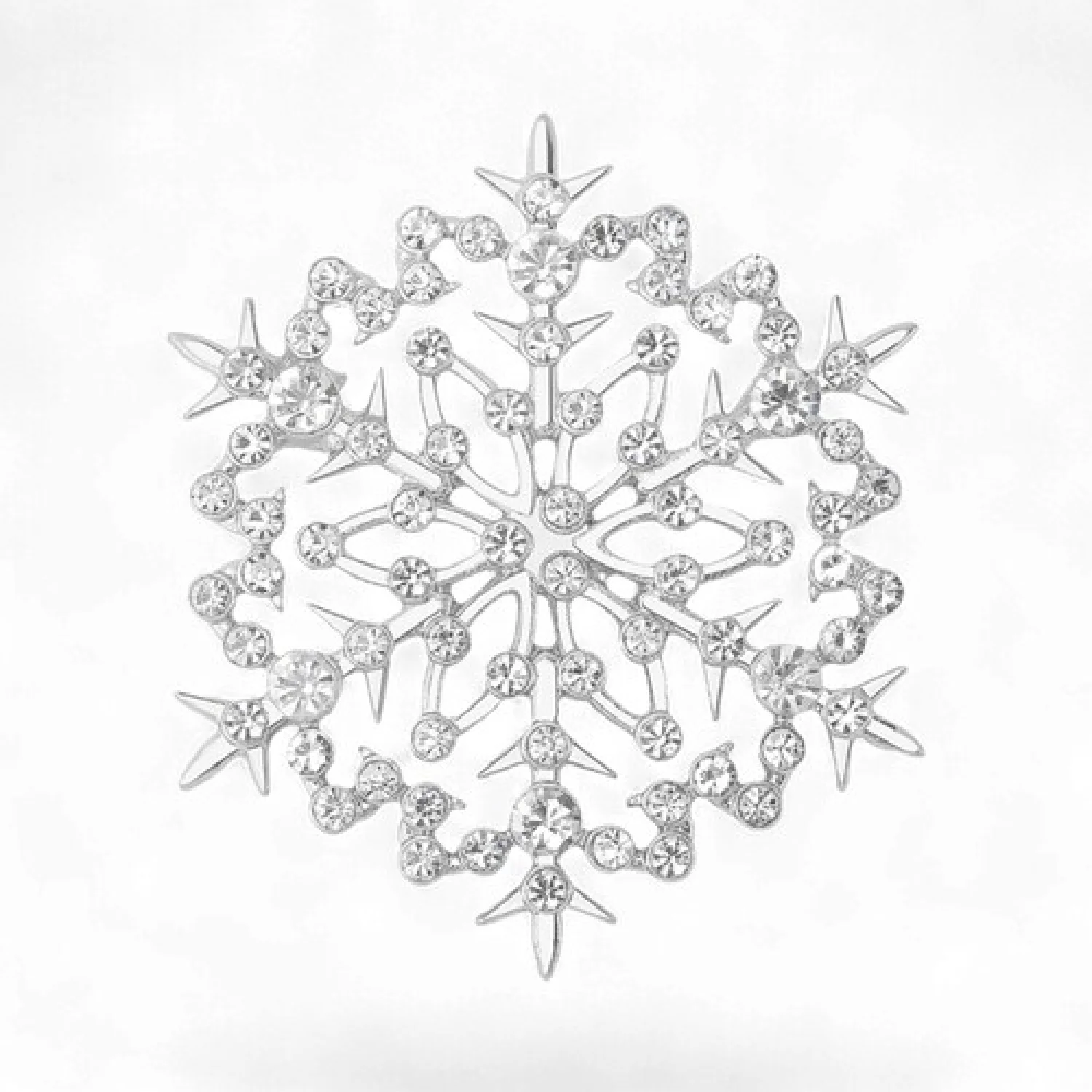 Брошь Снежинка новогодняя