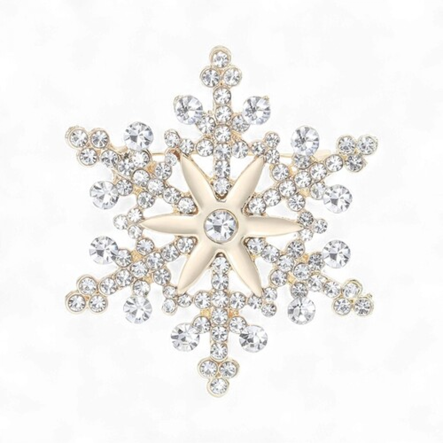 Брош Сніжинка новорічна #24