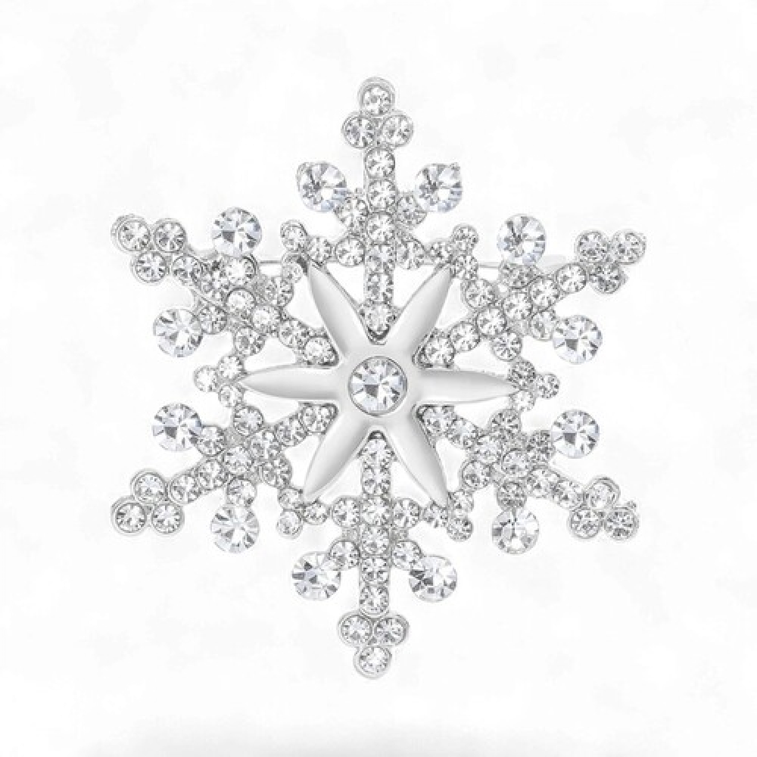 Брош Сніжинка новорічна #25