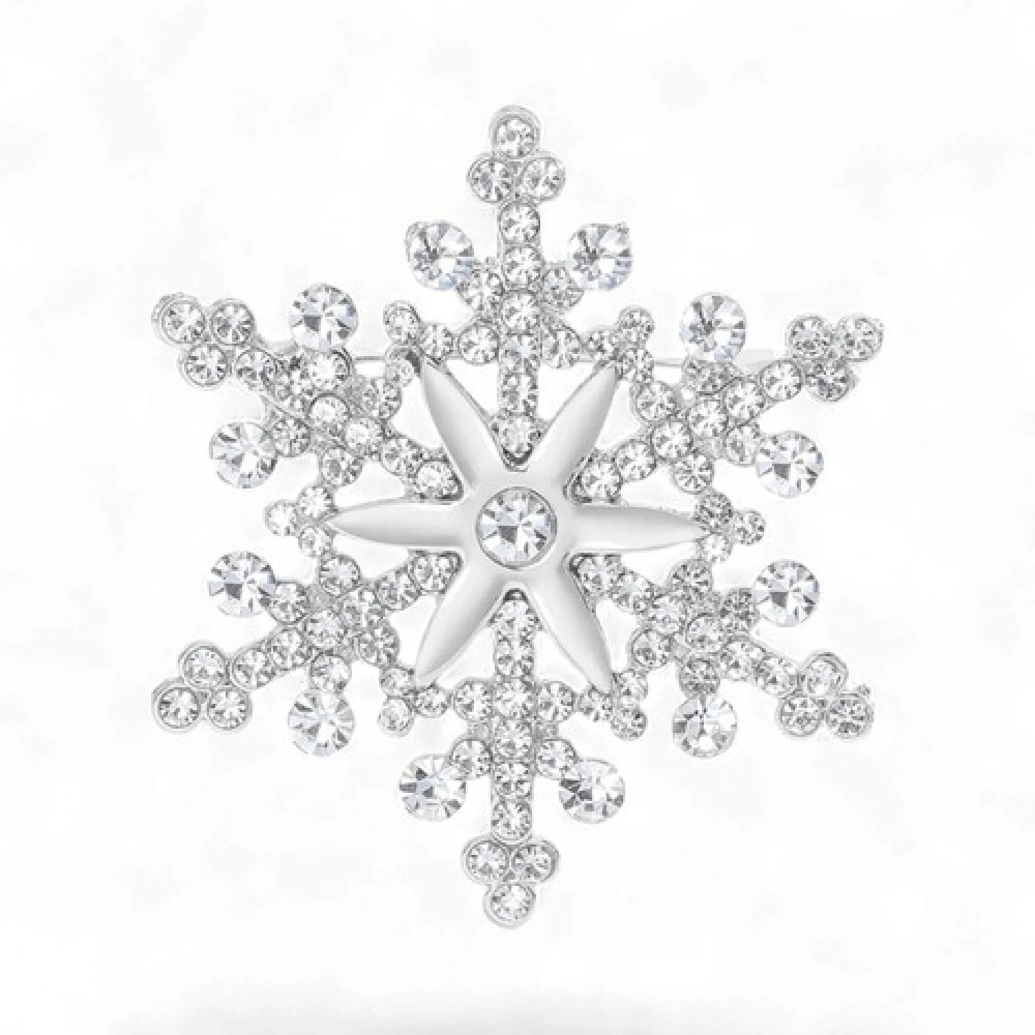 Брошь Снежинка новогодняя #25