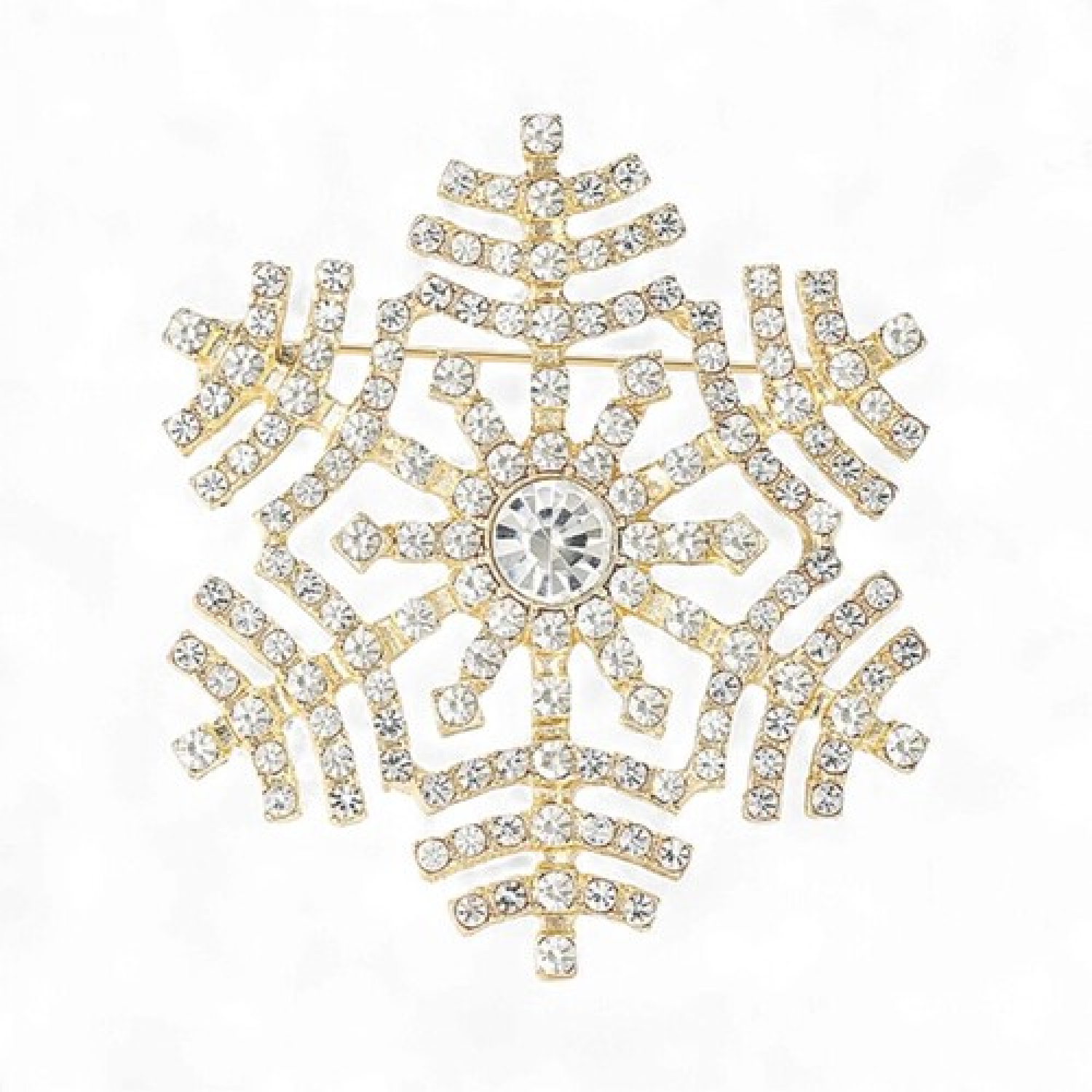 Брош Сніжинка новорічна #26