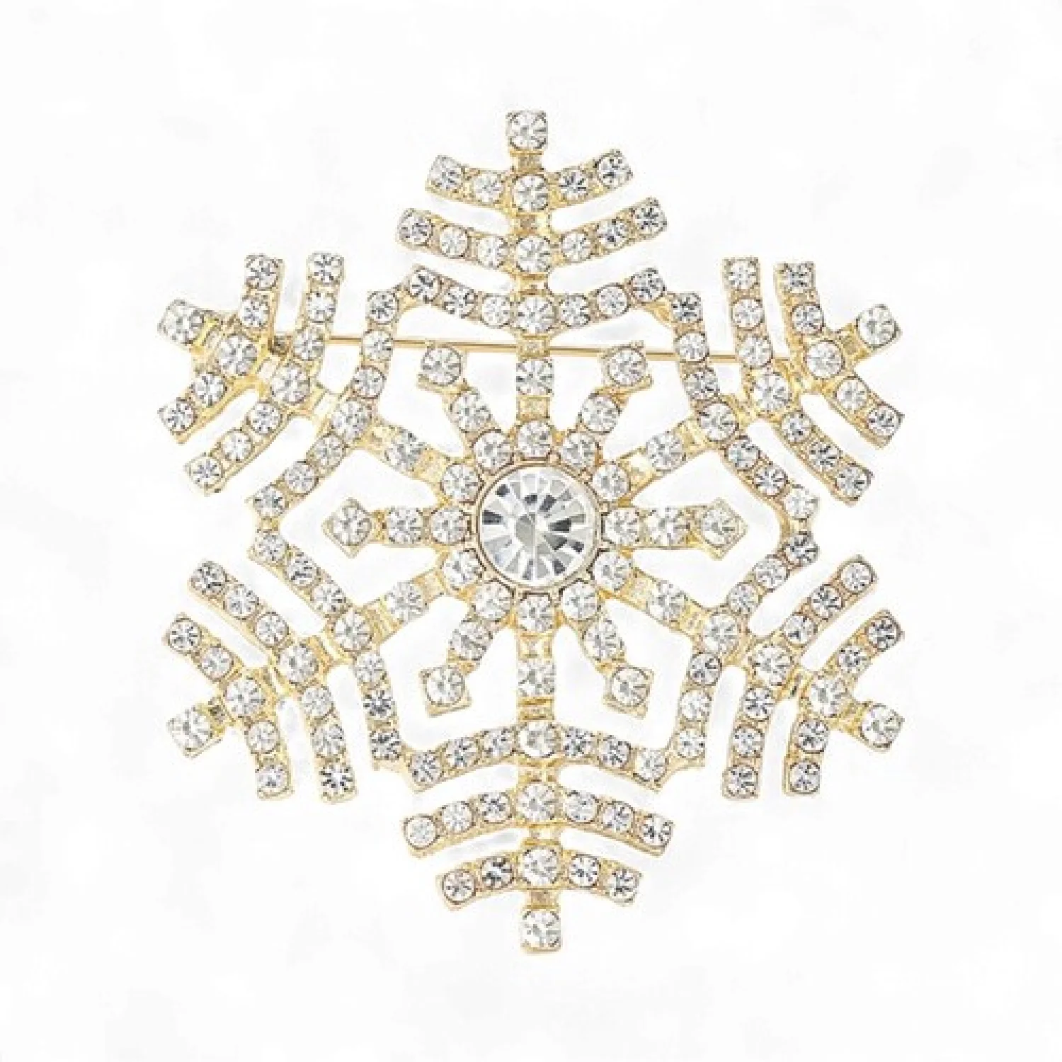 Брошь Снежинка новогодняя #26
