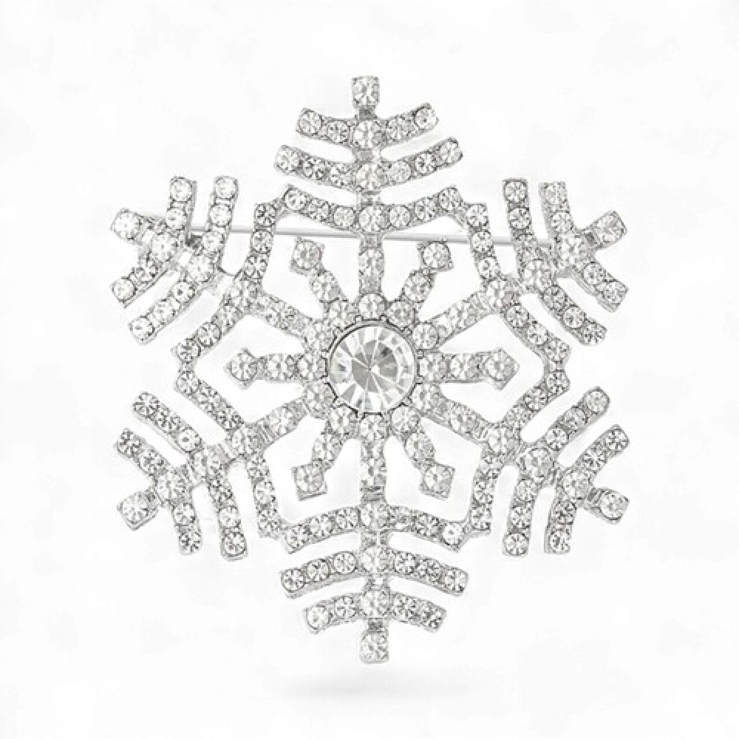 Брош Сніжинка новорічна #27