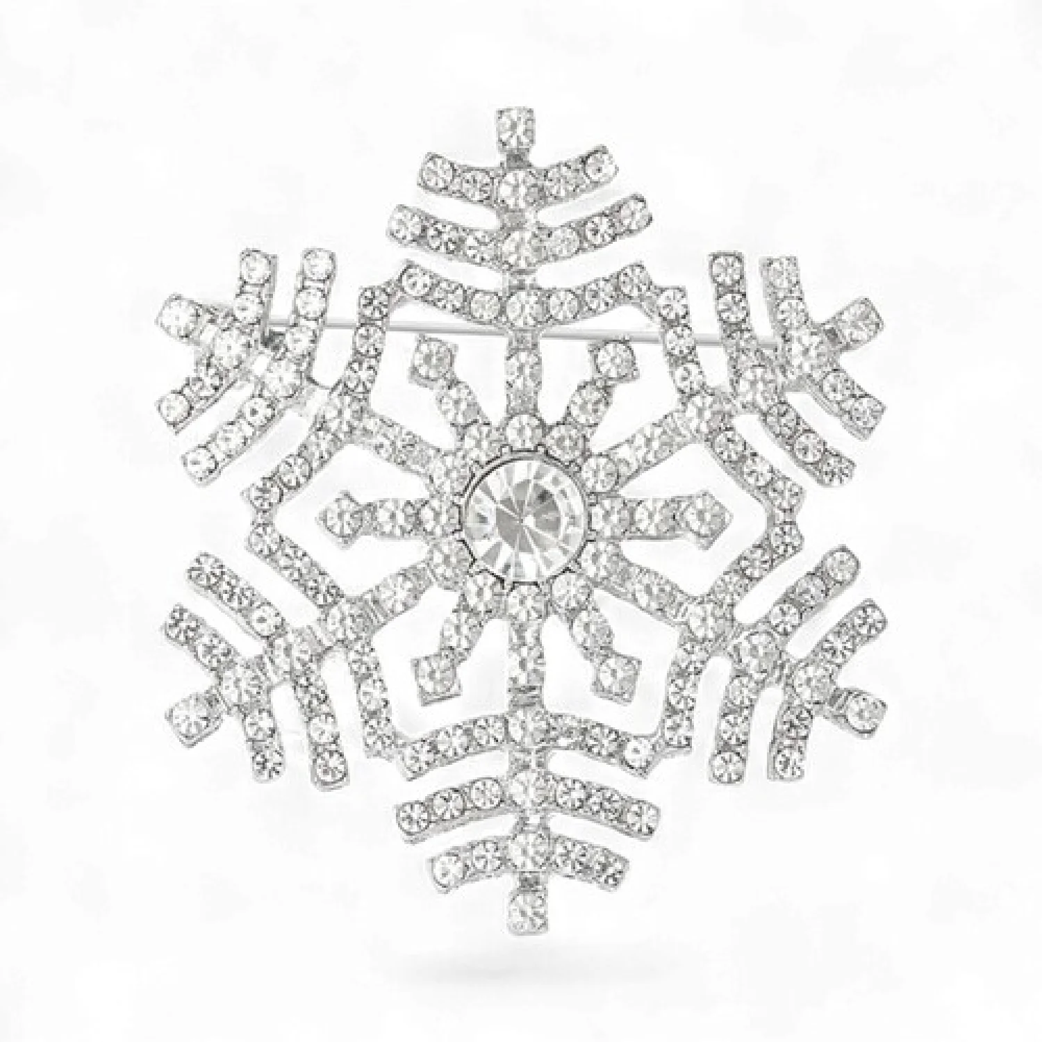 Брошь Снежинка новогодняя #27