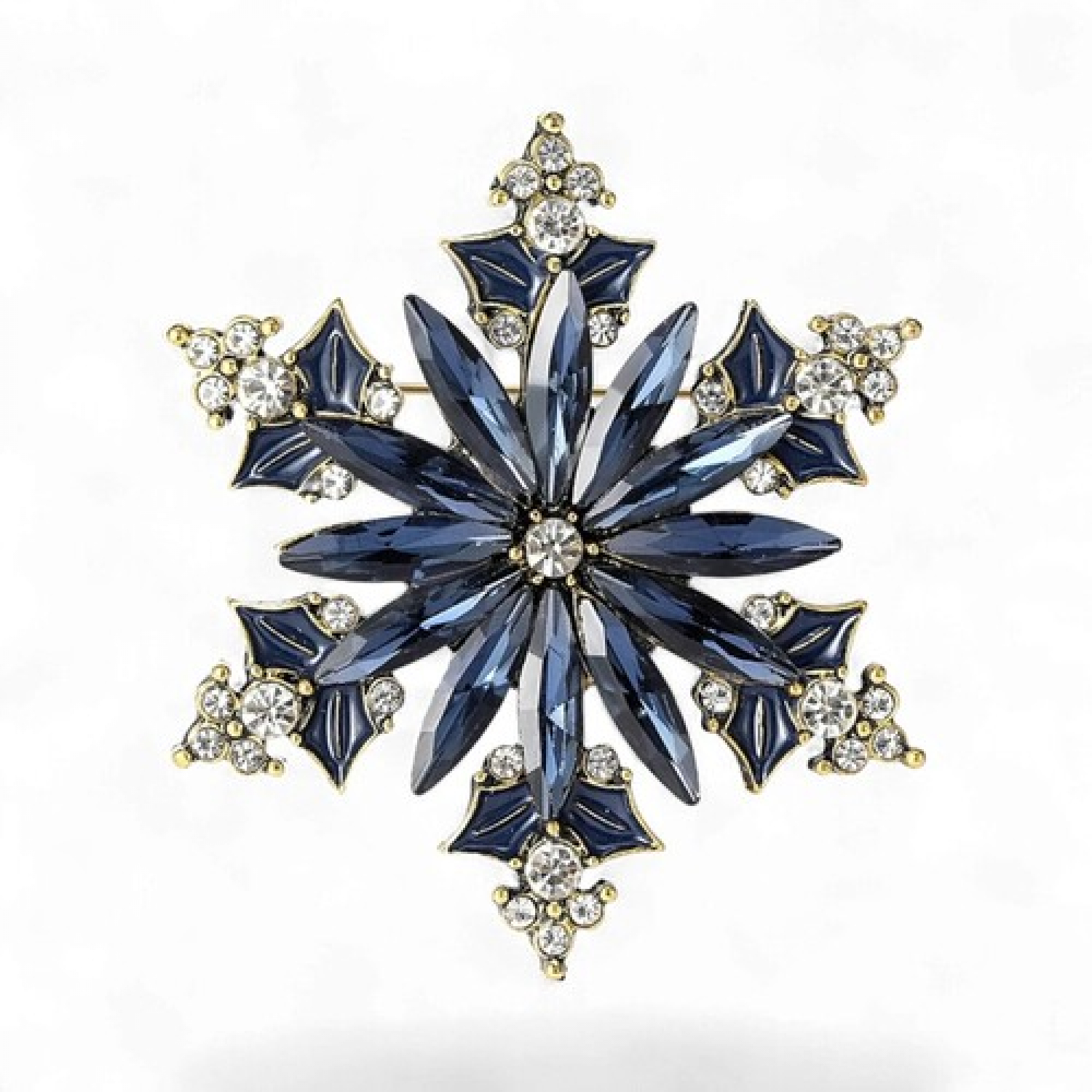 Брош Сніжинка новорічна #18