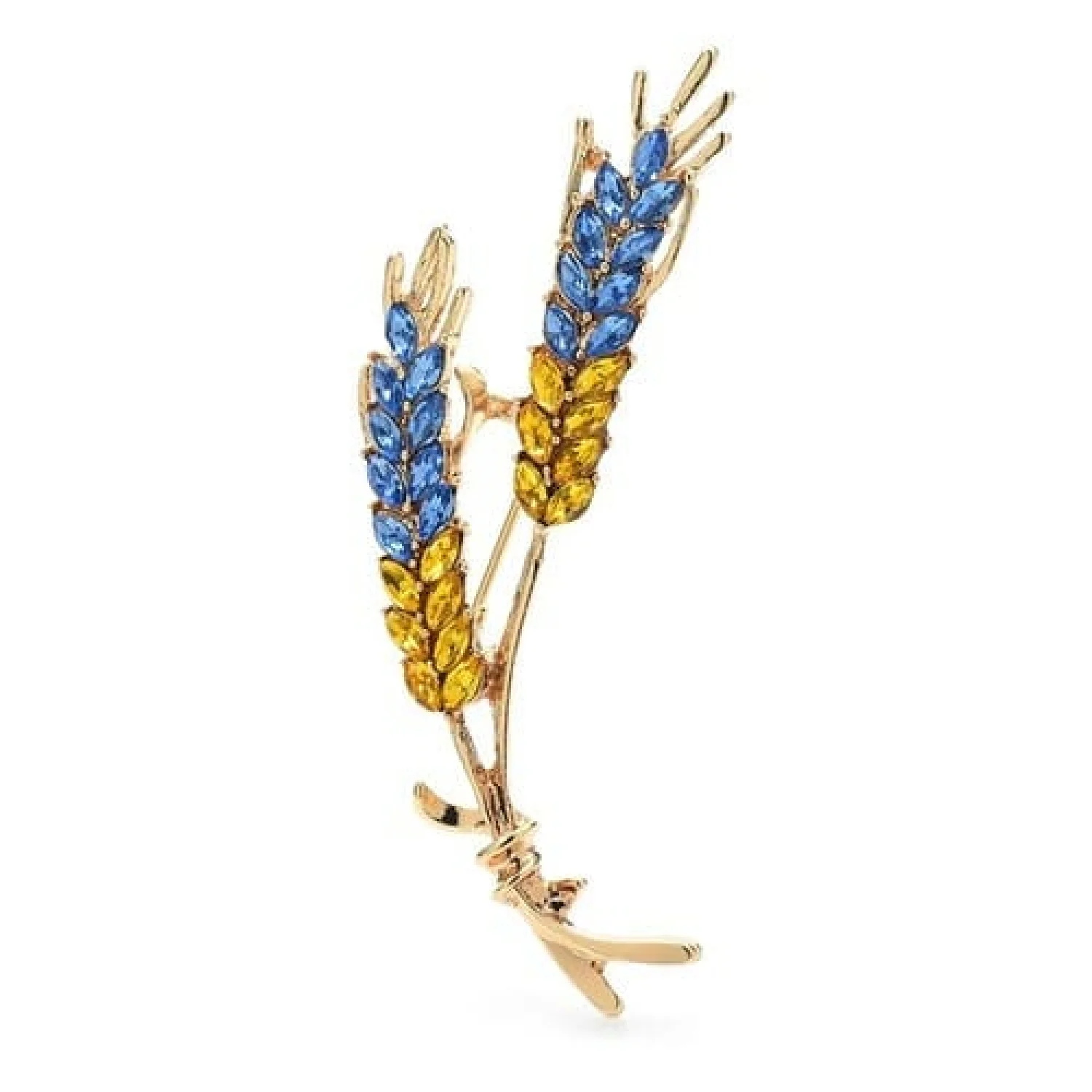 Брошь Украинские колоски UA