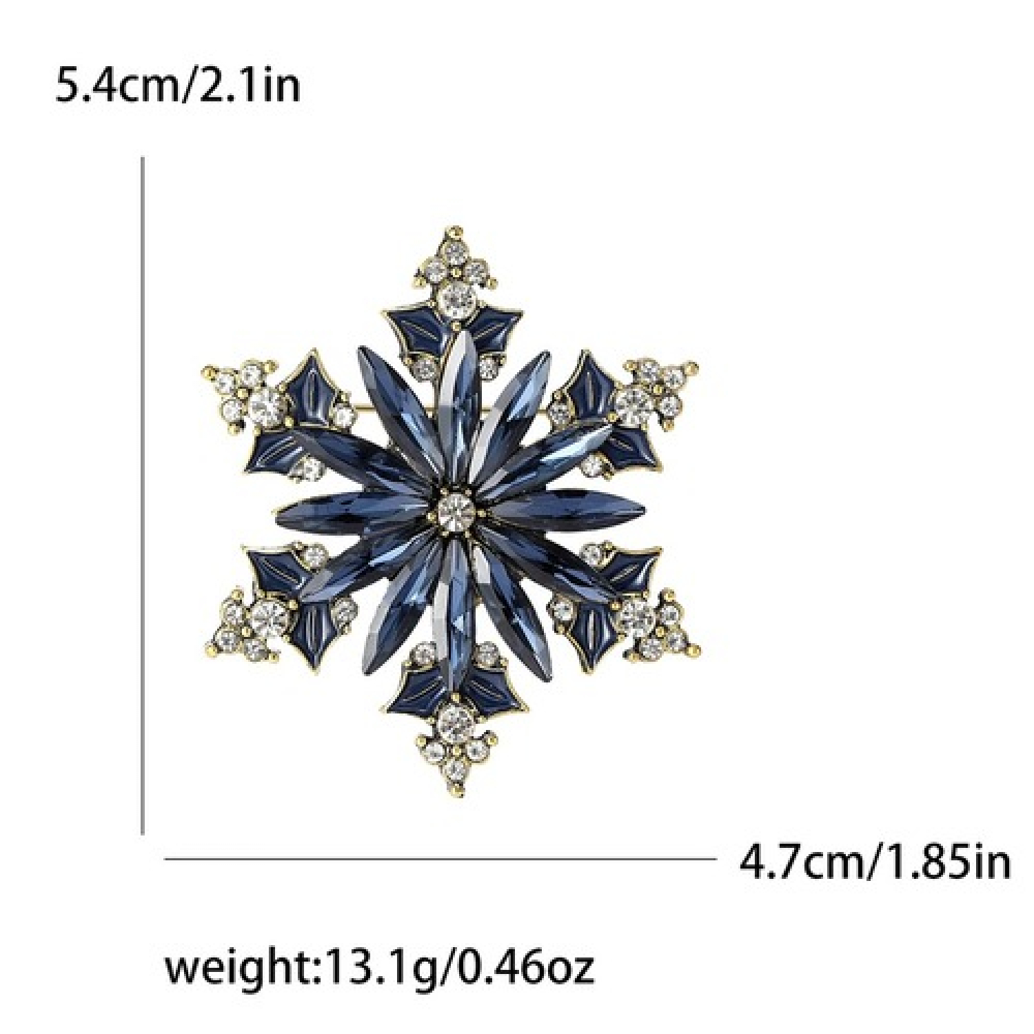 Брош Сніжинка новорічна #18