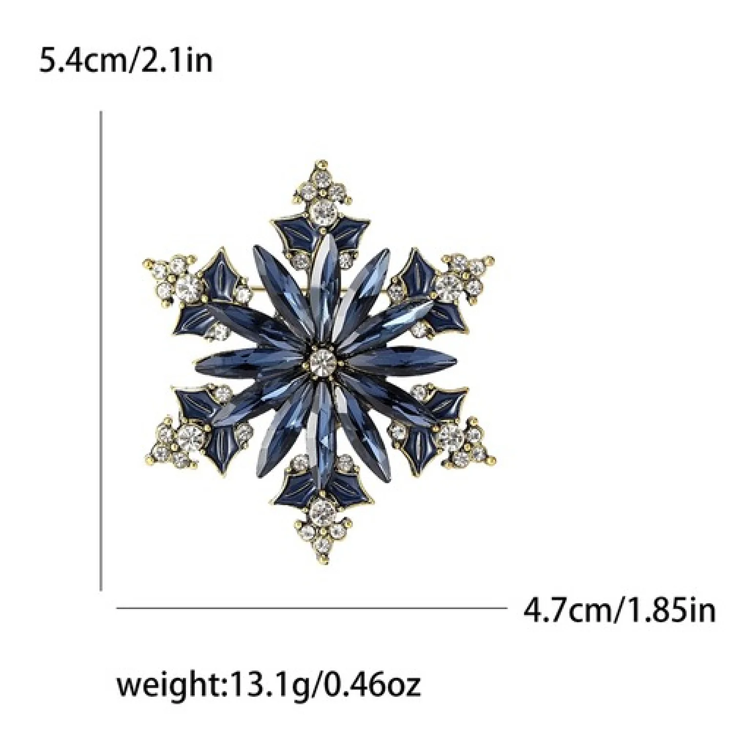 Брошь Снежинка новогодняя #18