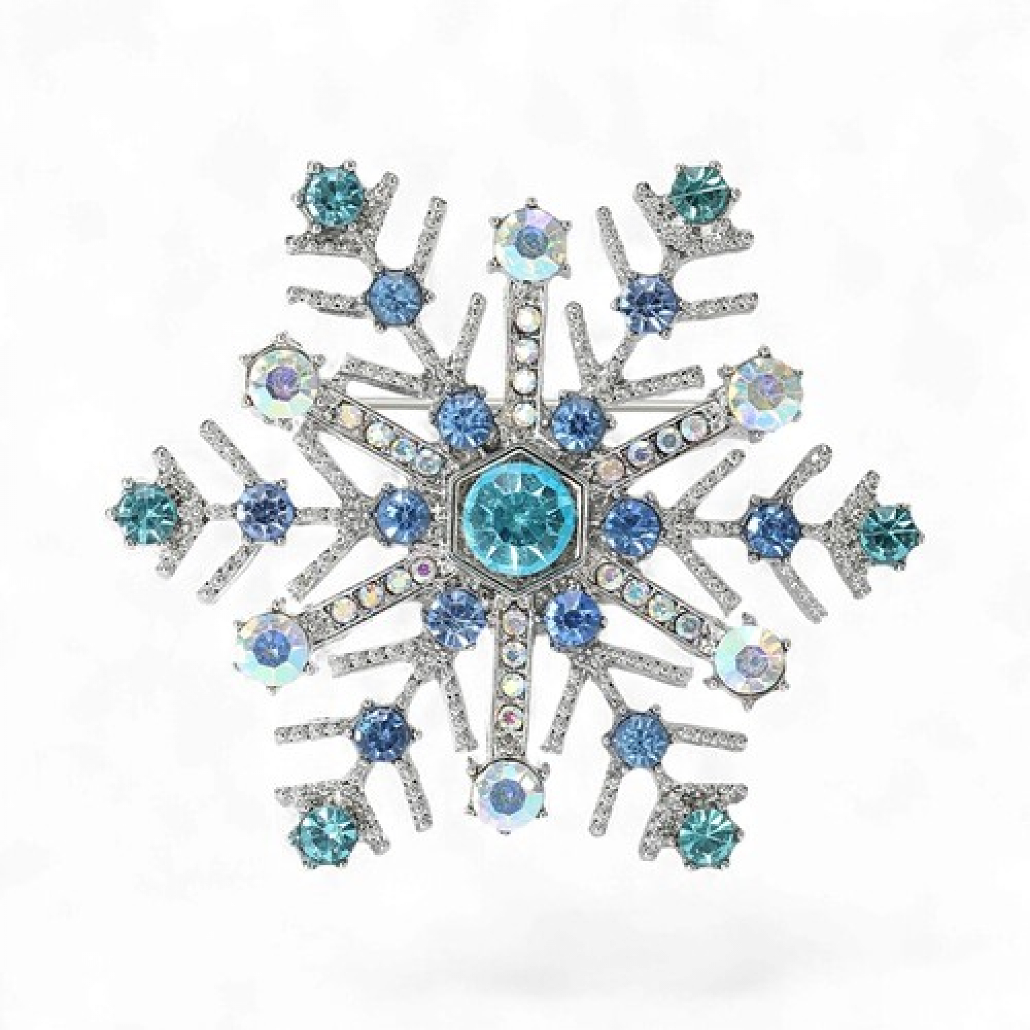 Брош Сніжинка новорічна #19